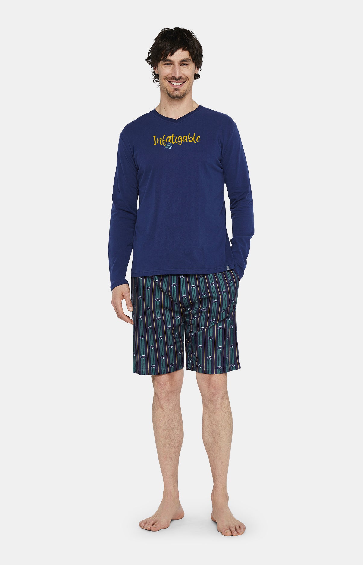 Long-sleeved pajama shorts - Indefatigable 2CV
