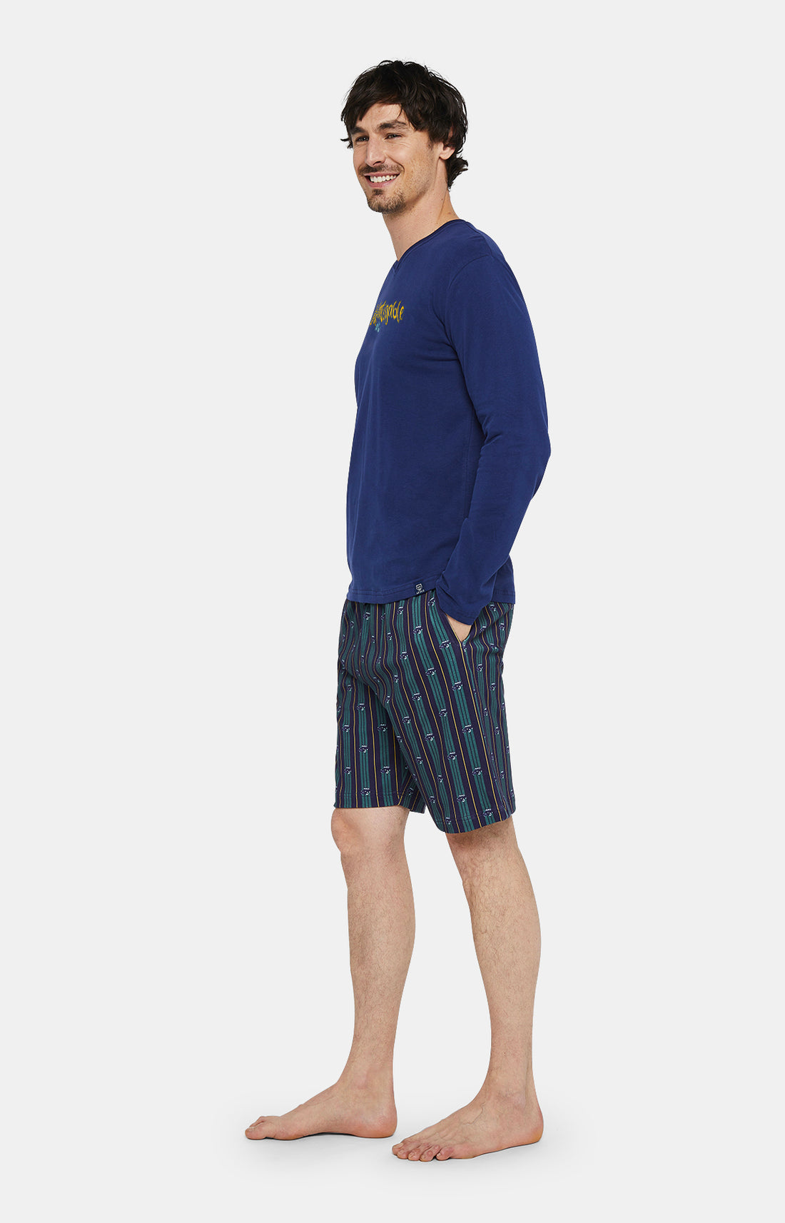 Long-sleeved pajama shorts - Indefatigable 2CV