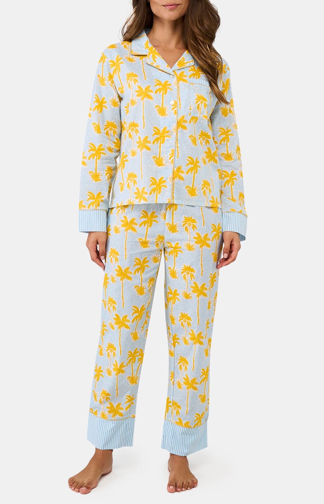 Pyjama boutonné - Palmier