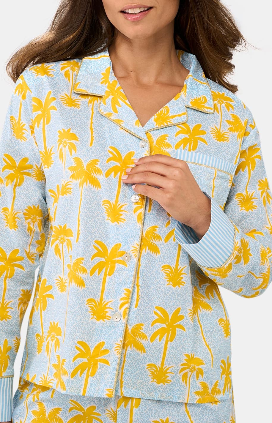Pyjama boutonné - Palmier