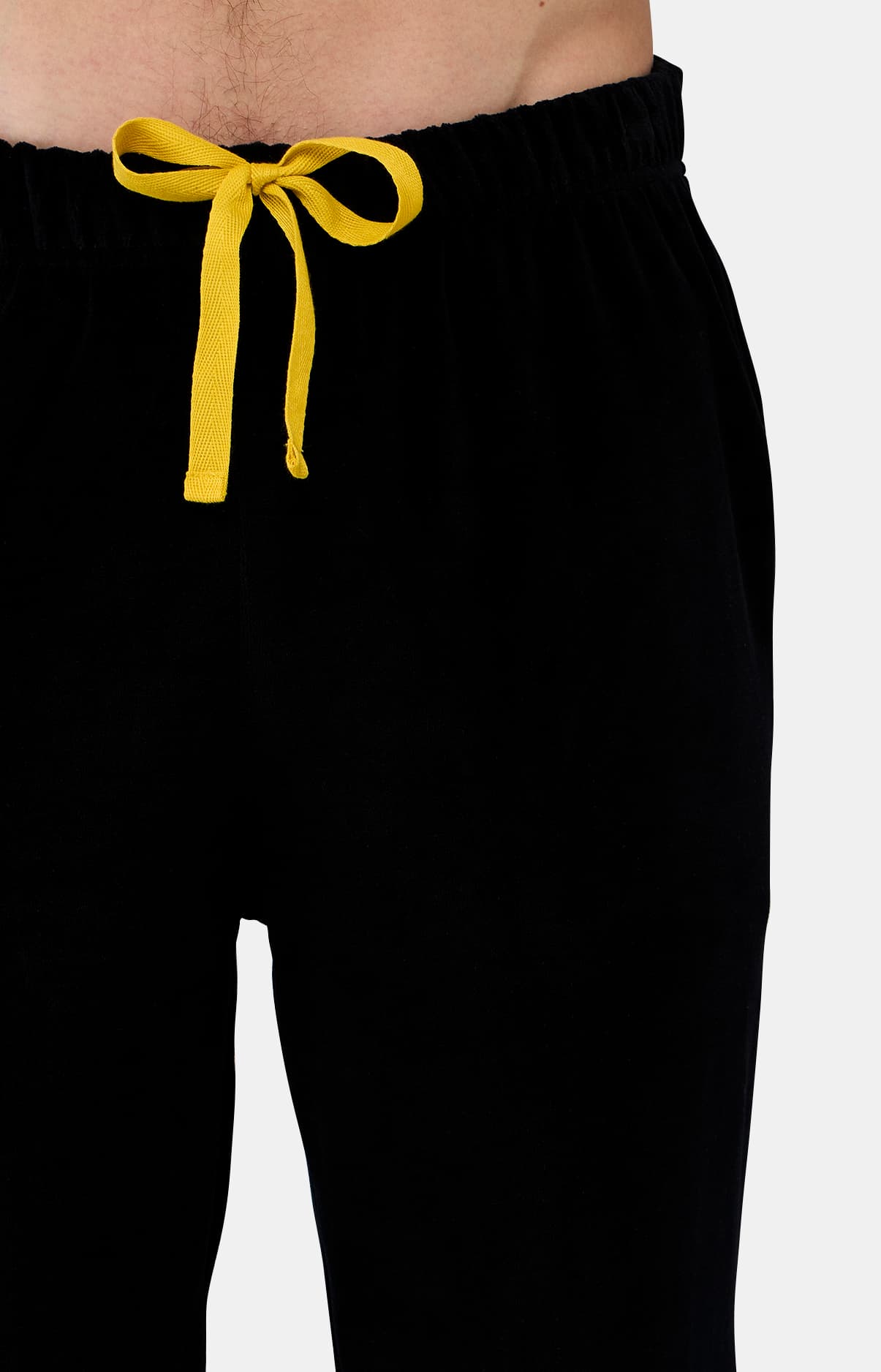 Pyjama manches longues en polaire - Noir