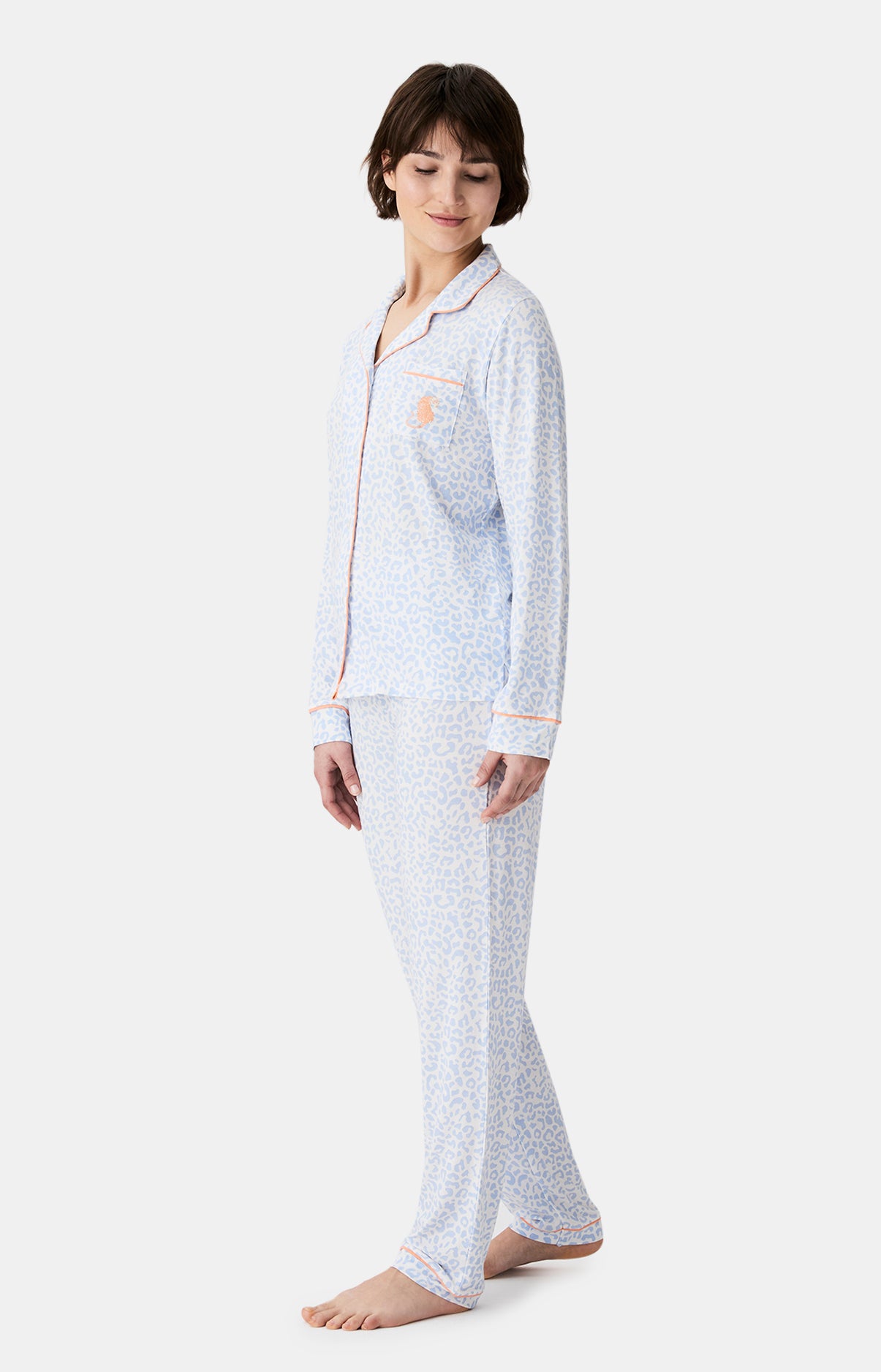 Pyjamas Femme Félina BLEU 4