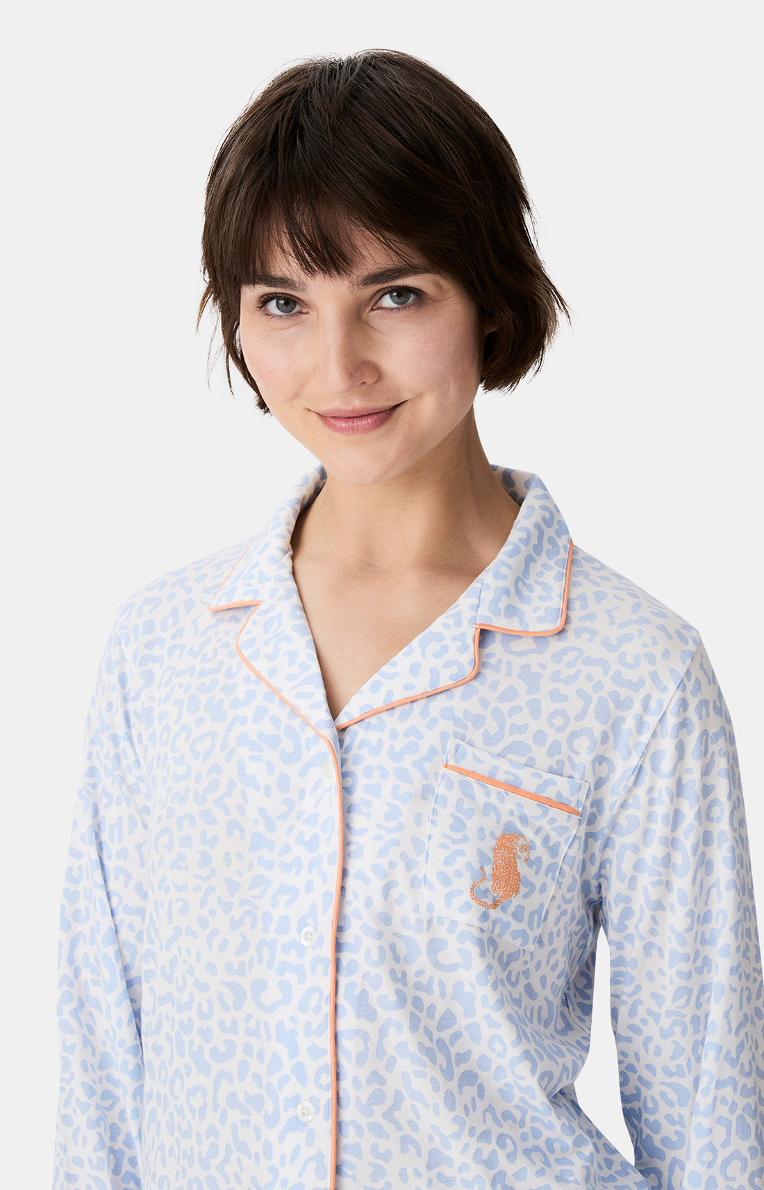 Pyjamas Femme Félina BLEU 2