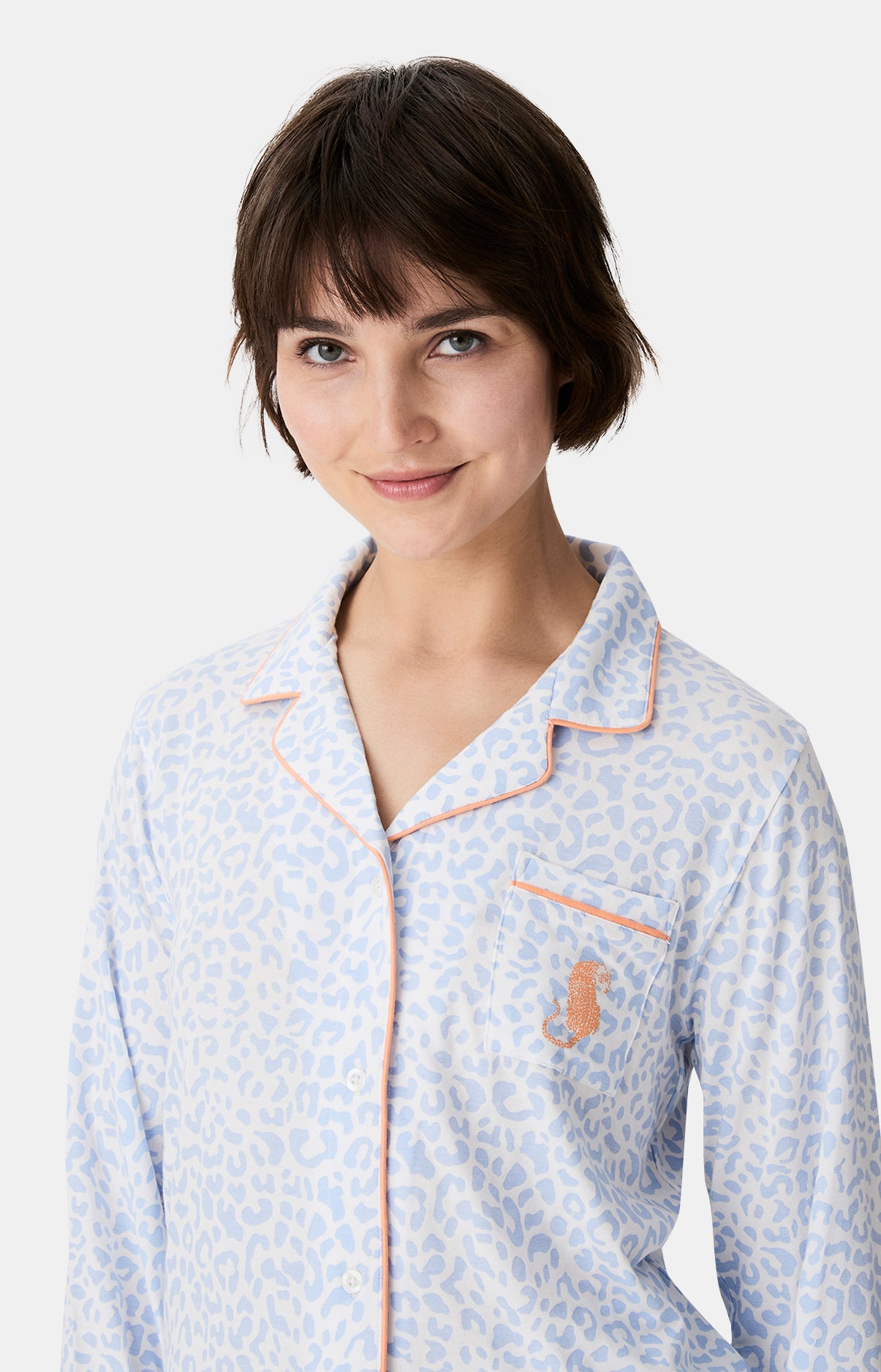 Pyjamas Femme Félina BLEU 2