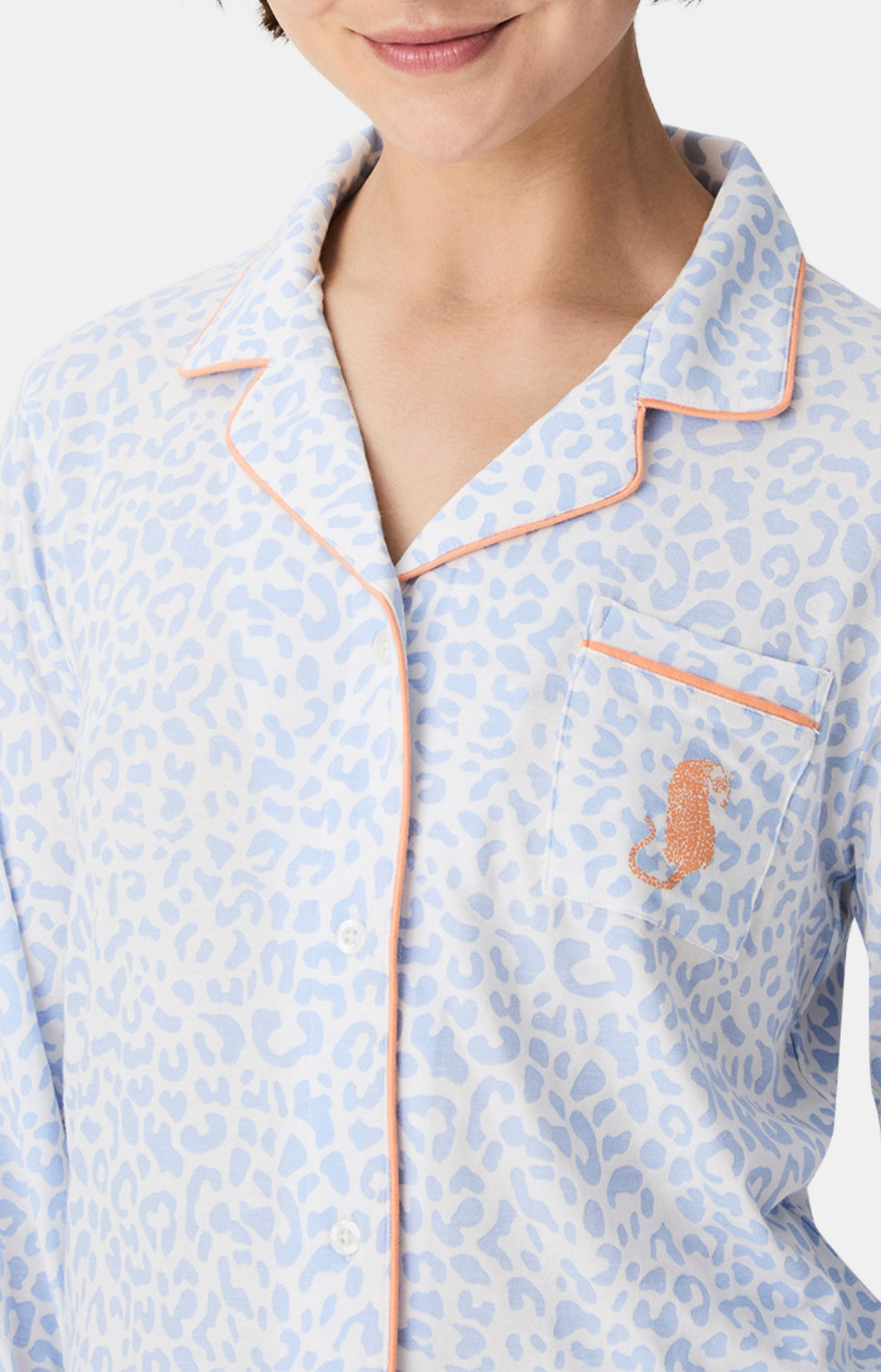 Pyjamas Femme Félina BLEU 2