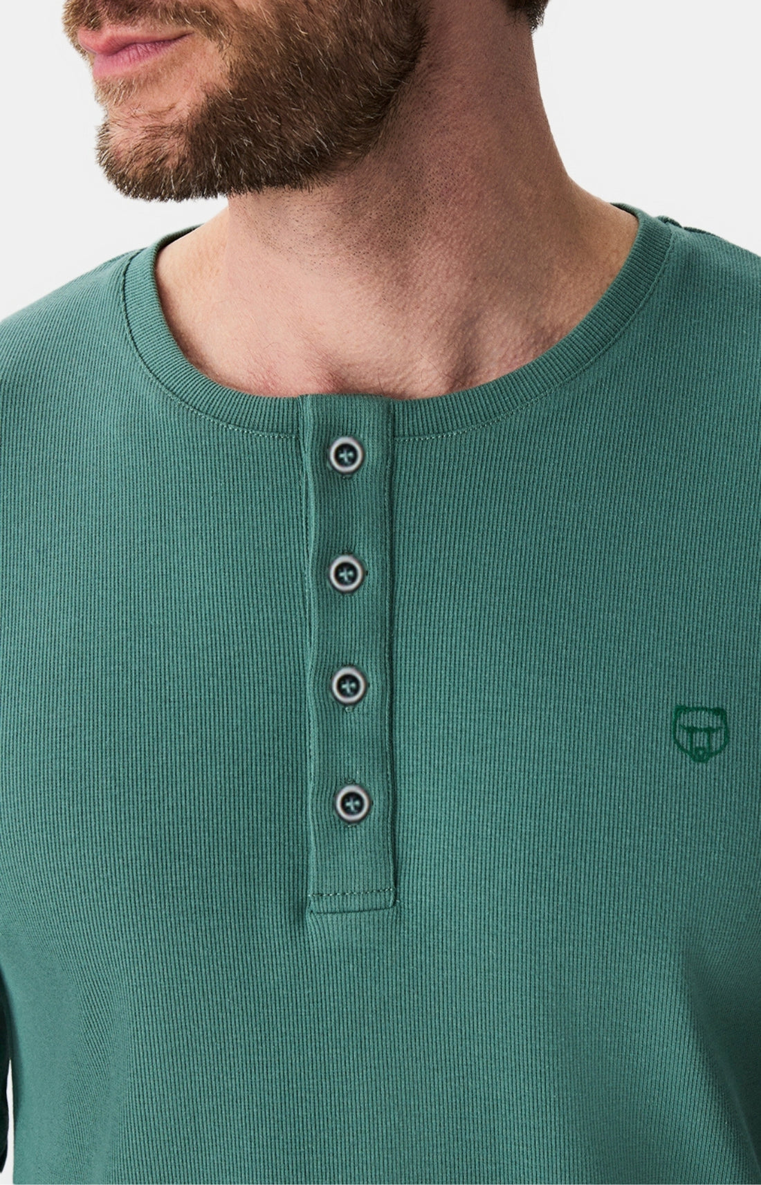 Haut Homme shirt manches longues Lichen SAUGE 2