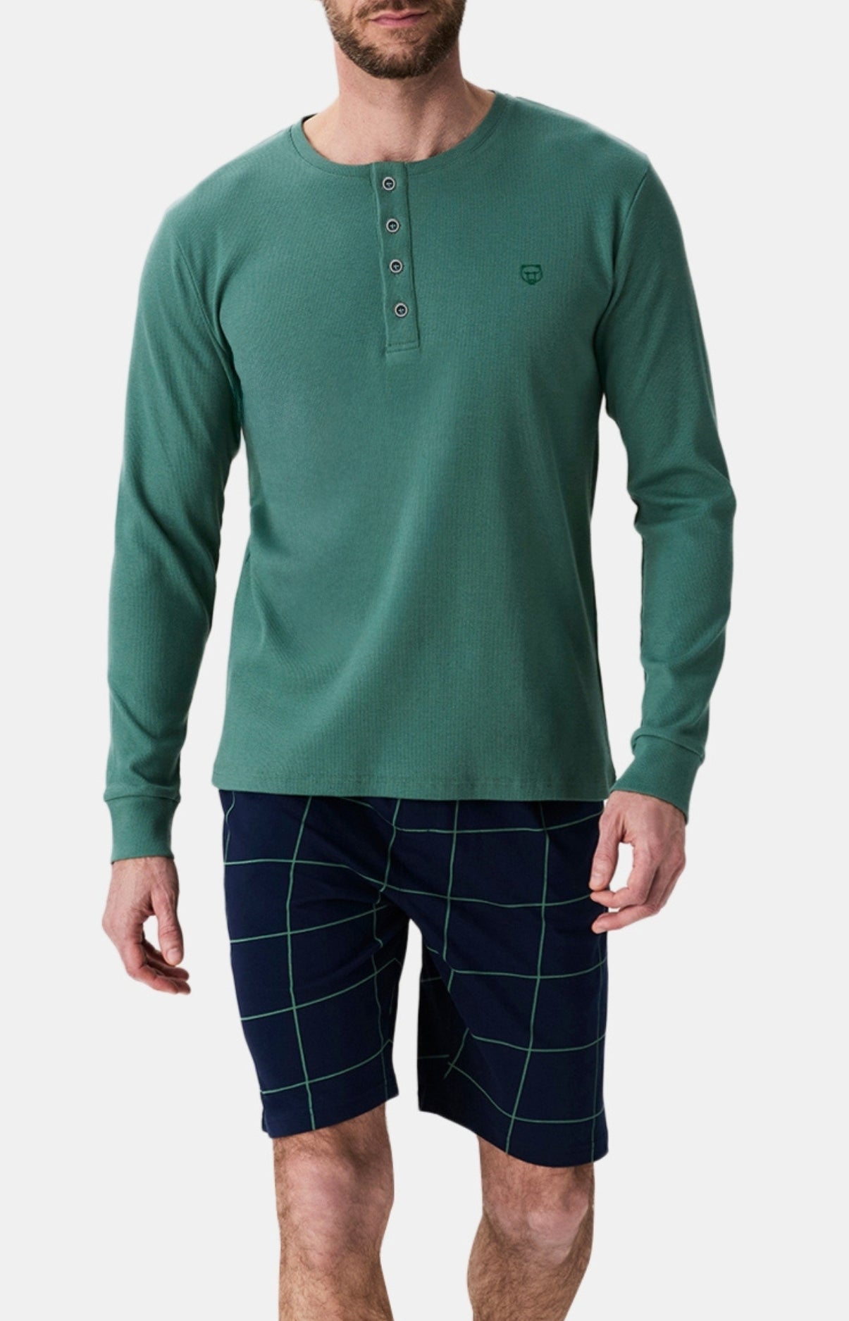 Haut Homme shirt manches longues Lichen SAUGE 7
