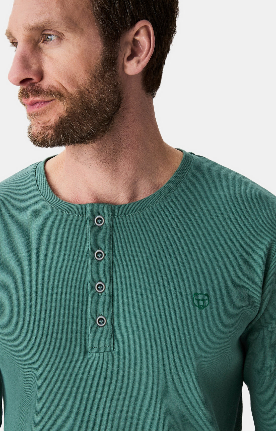 Haut Homme shirt manches longues Lichen SAUGE 2