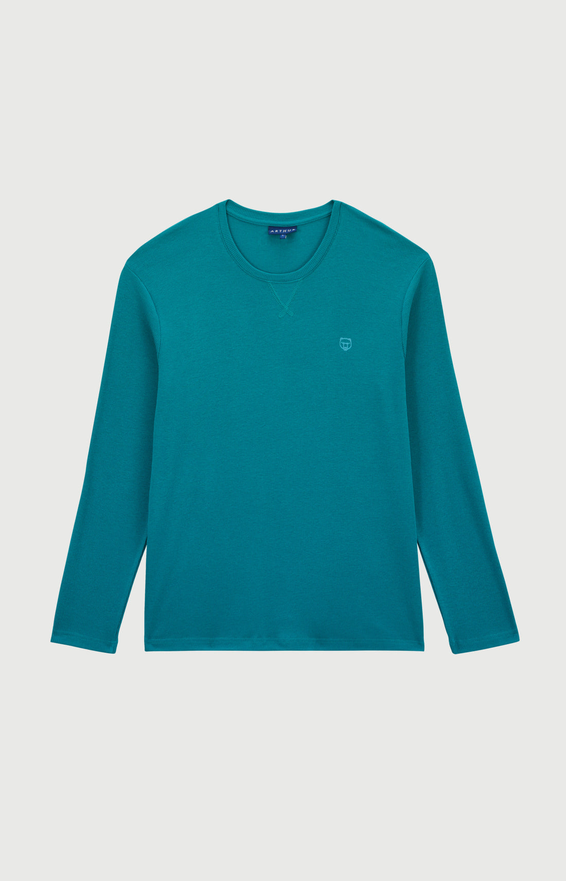 Tee-shirt manches longues en jersey de coton et modal - Sapin
