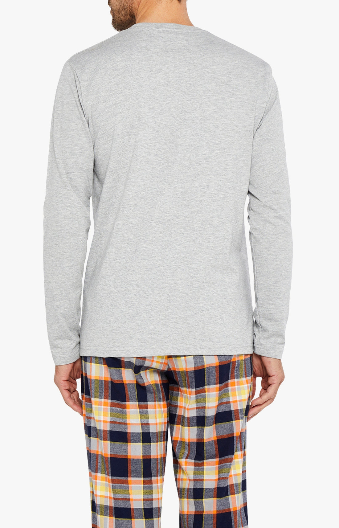 Tee-shirt Homme manches longues Coton Gris &quot;
