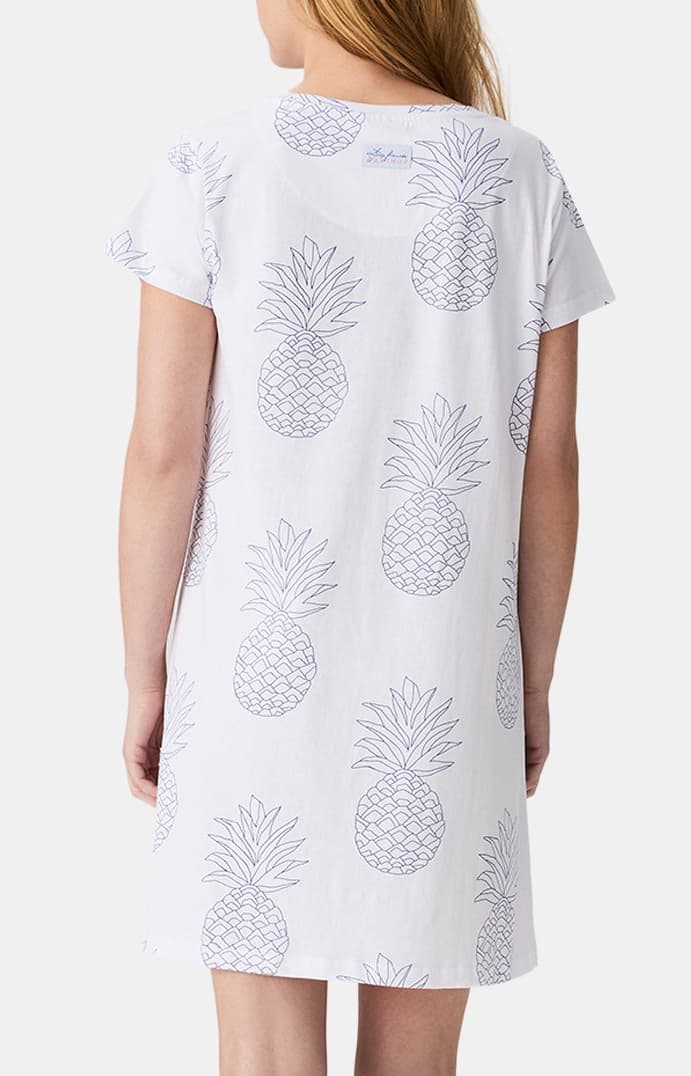 Chemise de nuit Ananas Blanche Femme 5