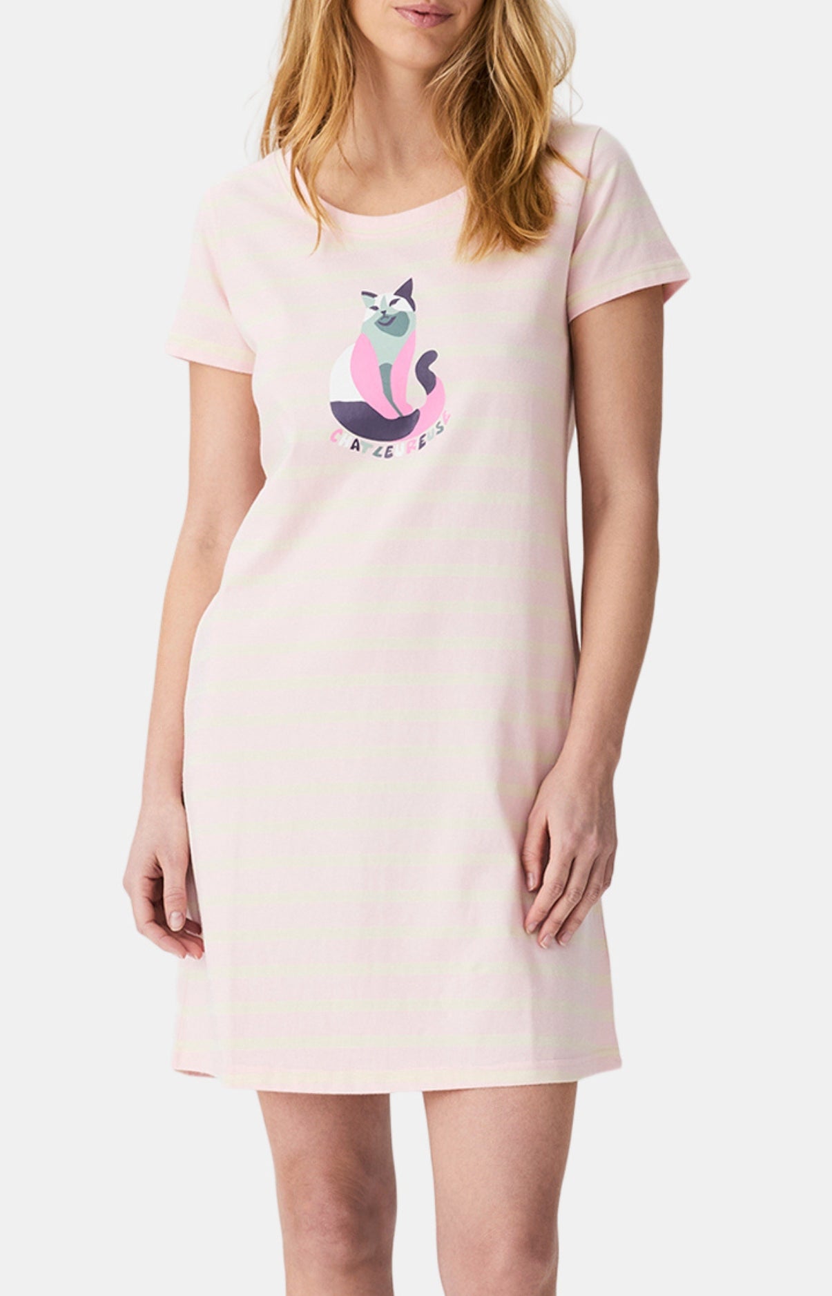 Chemises de nuit Femme Chatleureuse ROSE 1