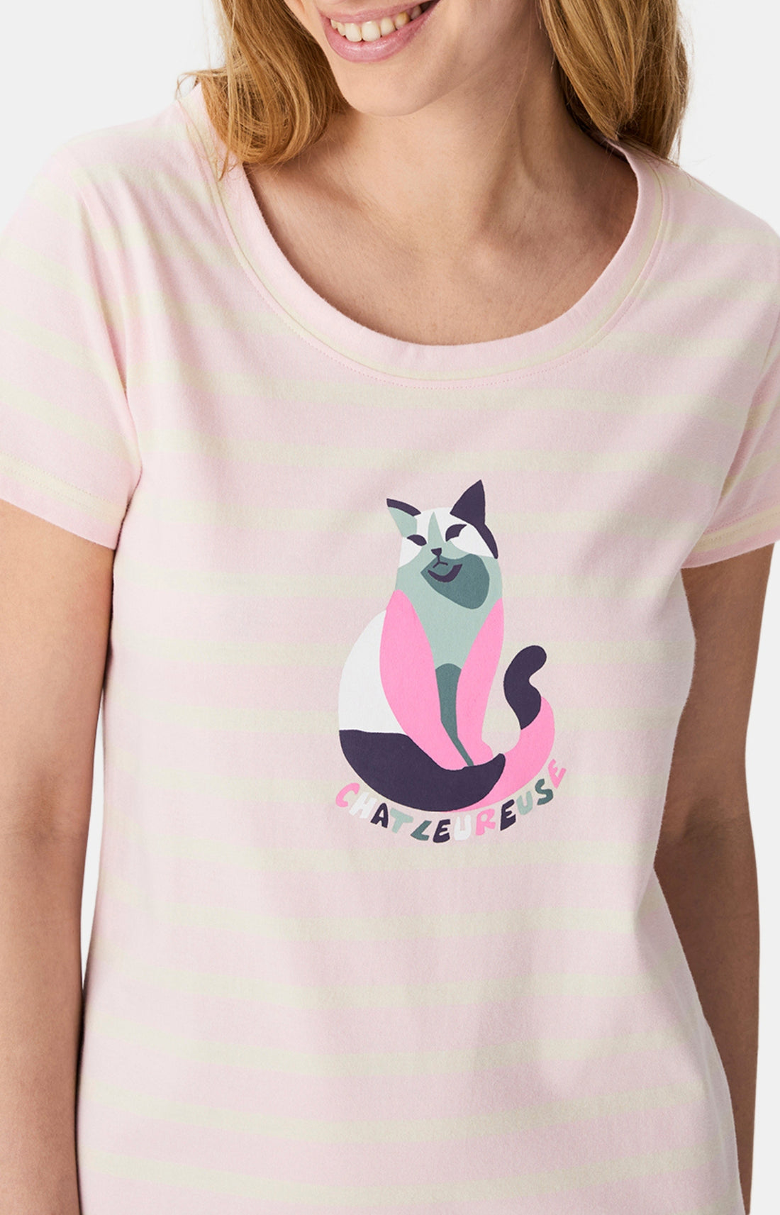 Chemises de nuit Femme Chatleureuse ROSE 2