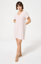 Chemise de nuit Femme Kiss Manches courtes Couleur NUDE 1