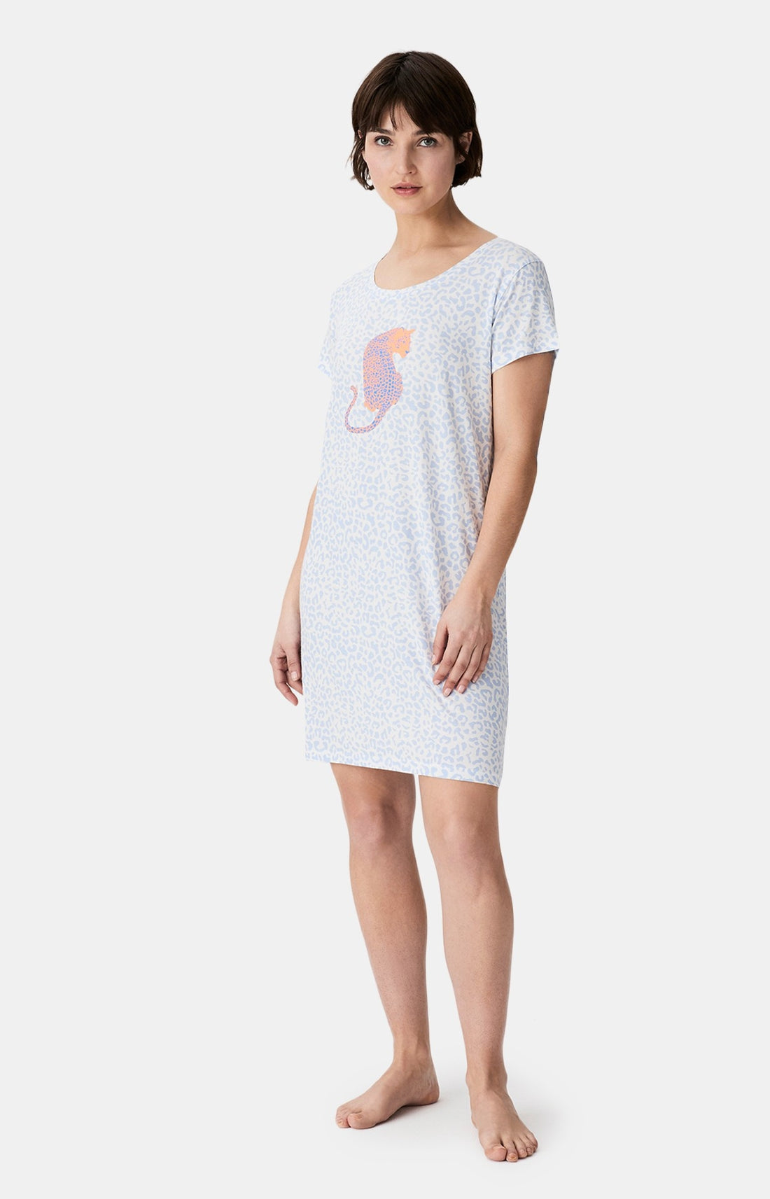 Chemises de nuit Femme Félina BLEU 1