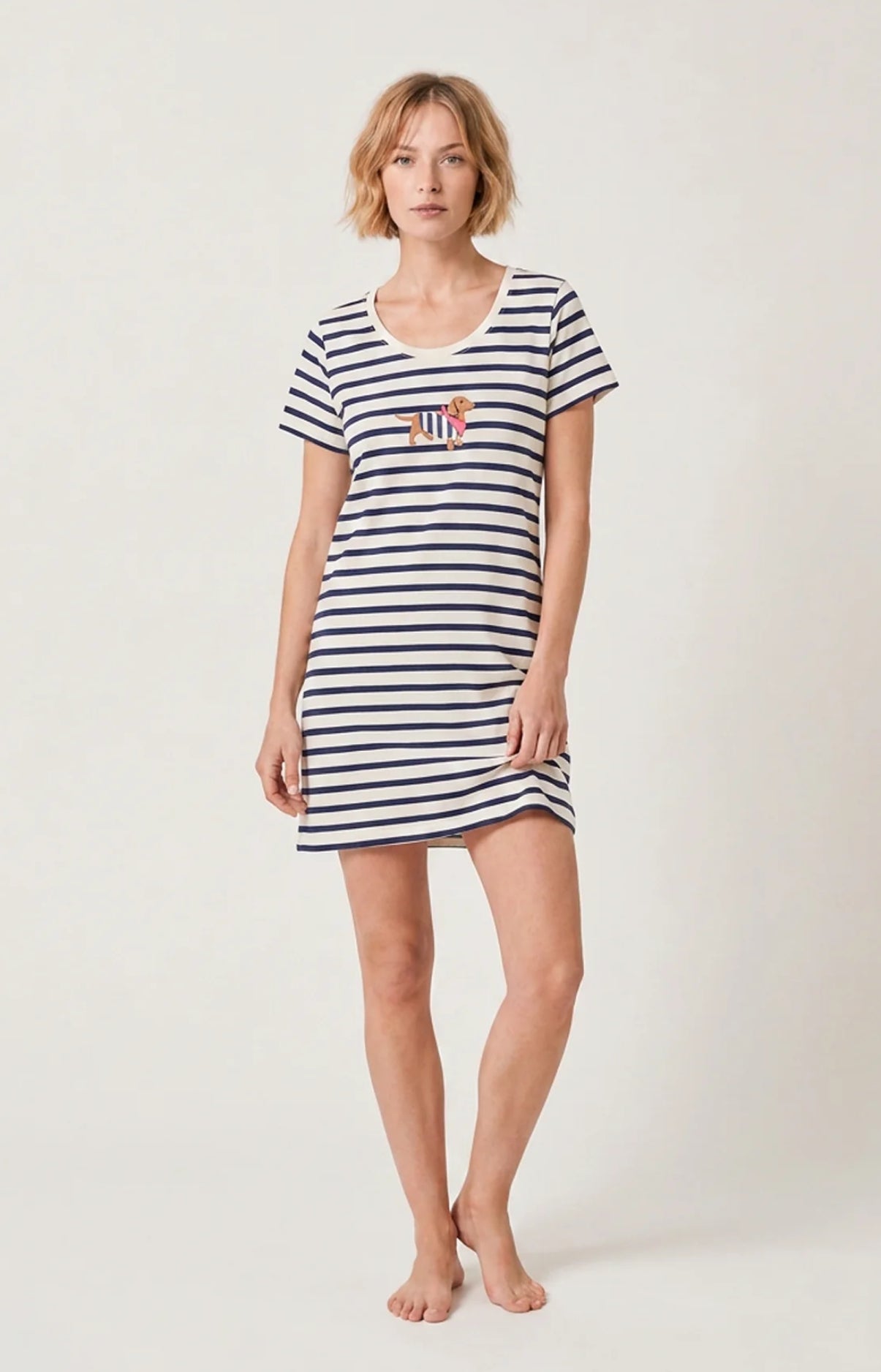 Chemise de nuit en jersey de coton - Tobbie