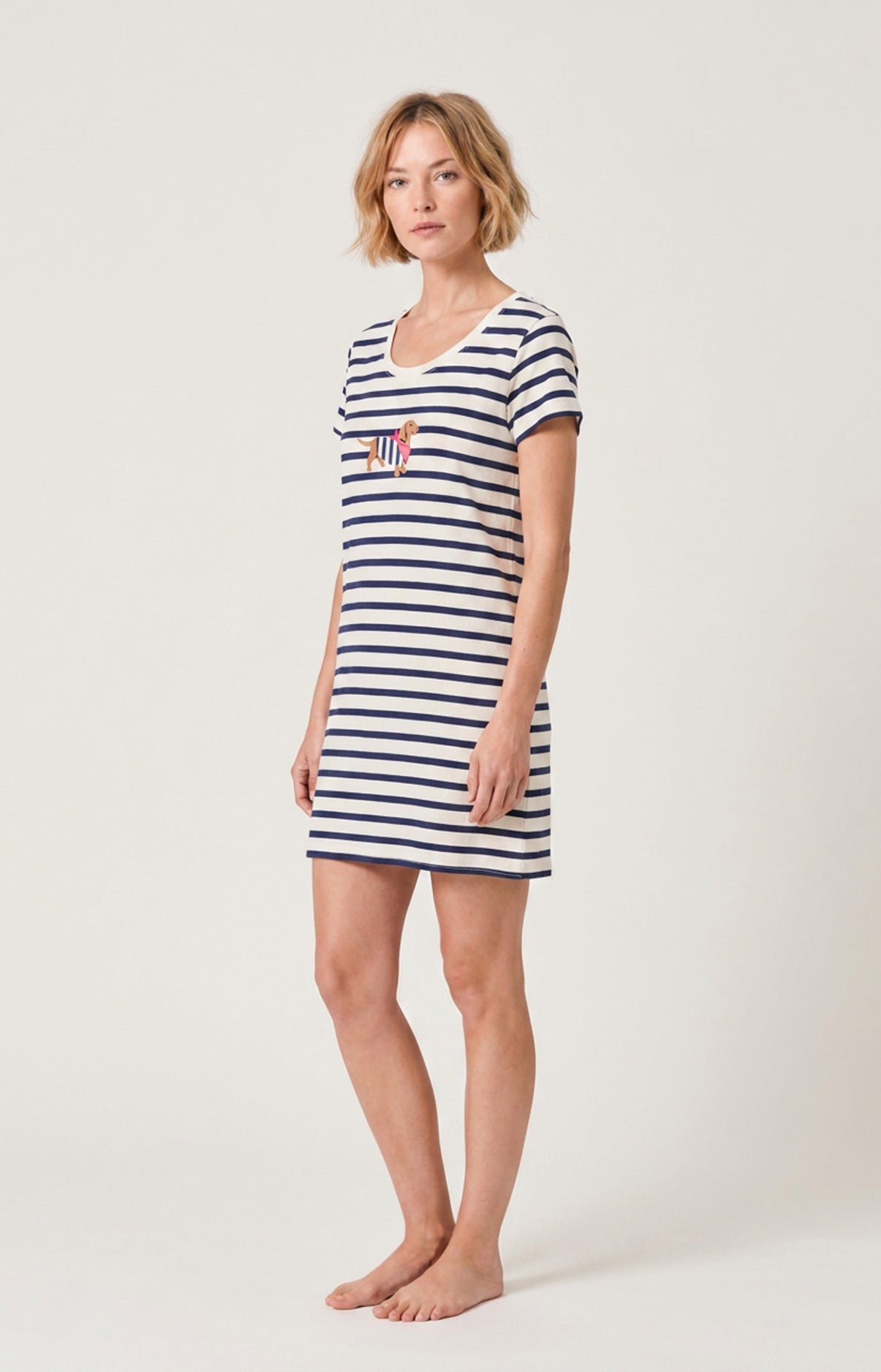 Chemise de nuit en jersey de coton - Tobbie