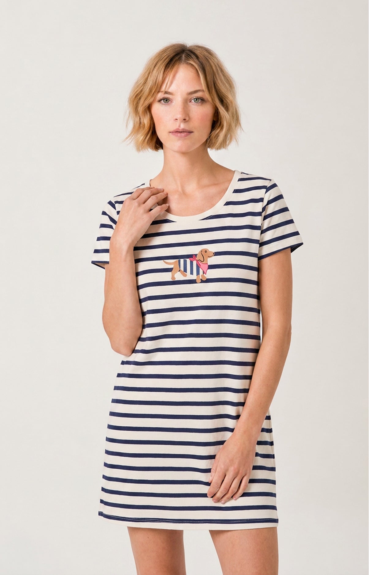 Chemise de nuit en jersey de coton - Tobbie