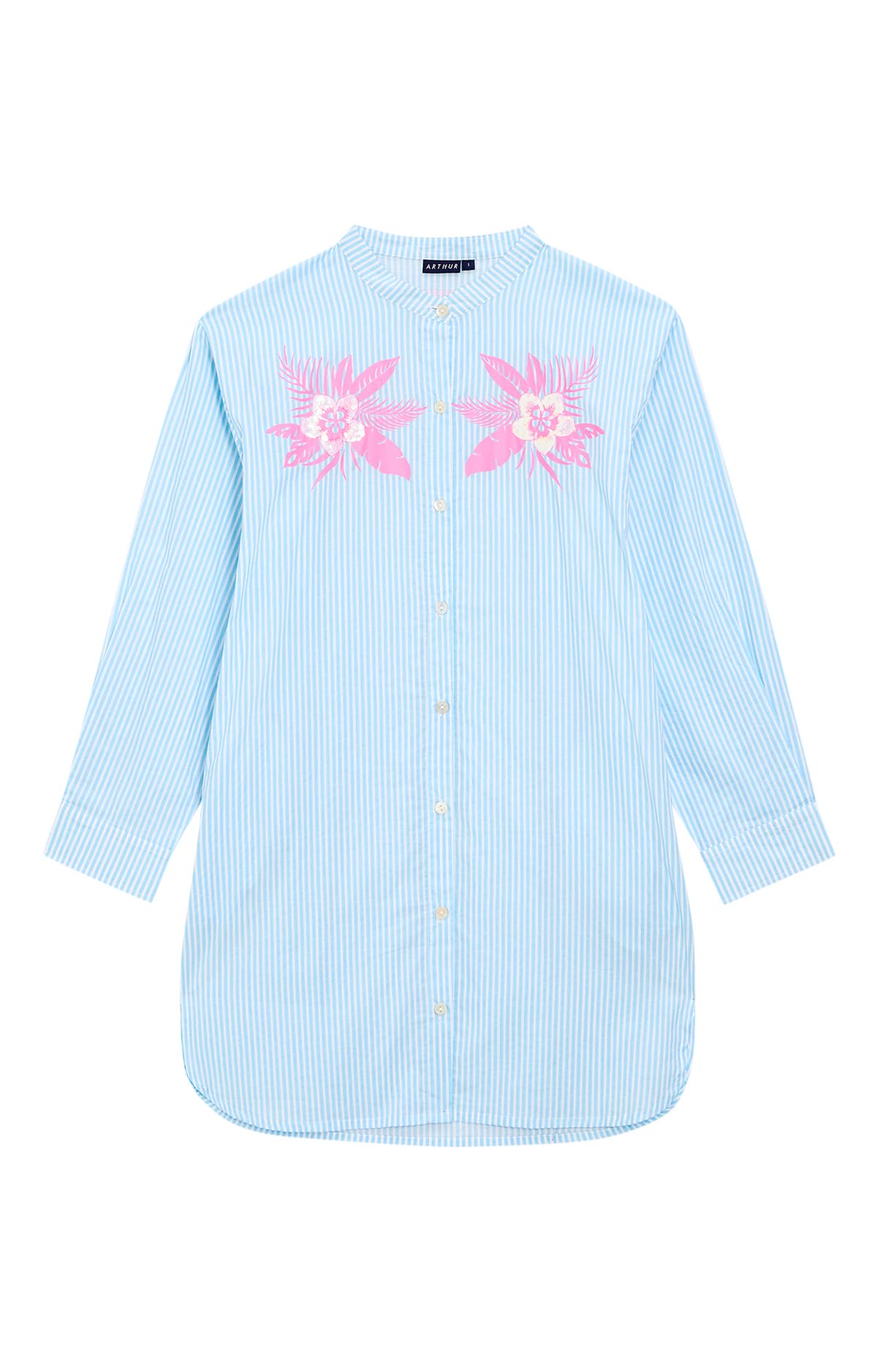 Robe chemise - Rayure Lila