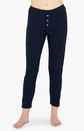 Legg Femme Coton Marine 10