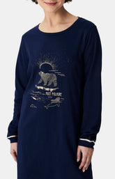 Chemises de nuit Femme Nuit Polaire MARINE 2