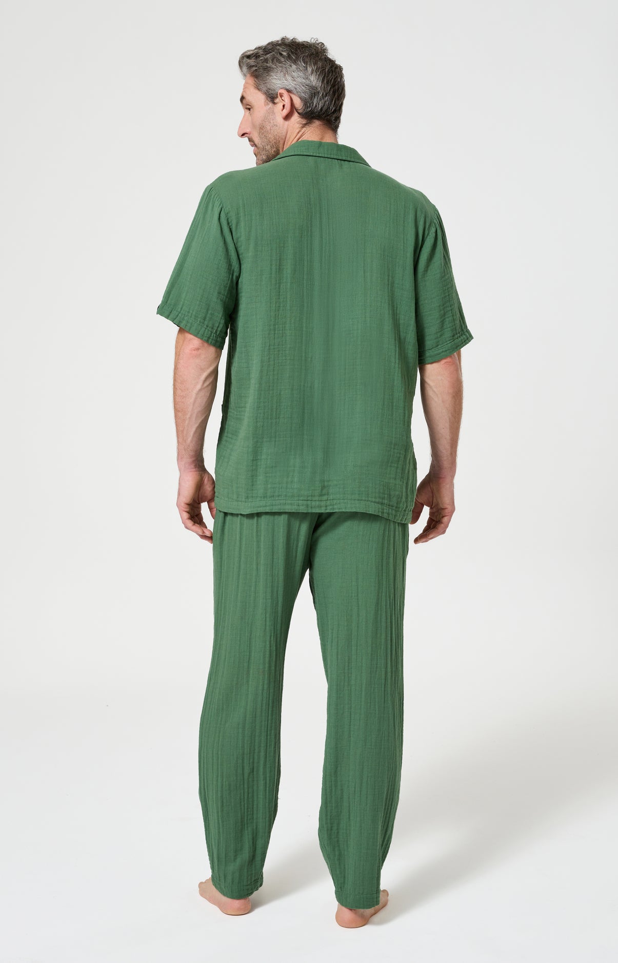 Pyjama Homme Mousse Manches courtes Couleur MOUSSE 5