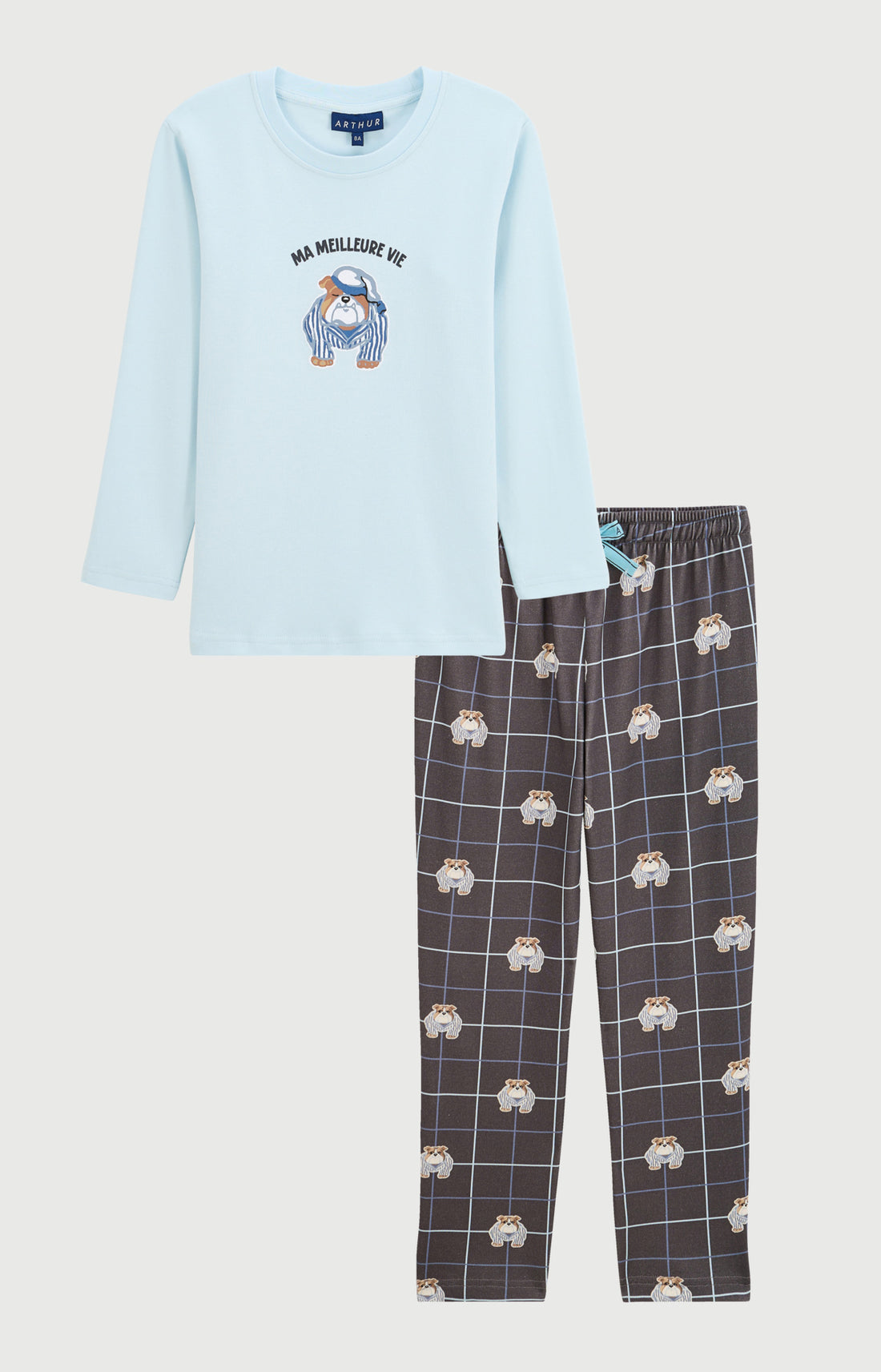 Pyjama enfant en jersey de coton épais - Ma meilleure vie