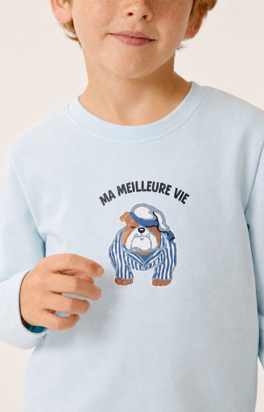 Pyjama enfant en jersey de coton épais - Ma meilleure vie