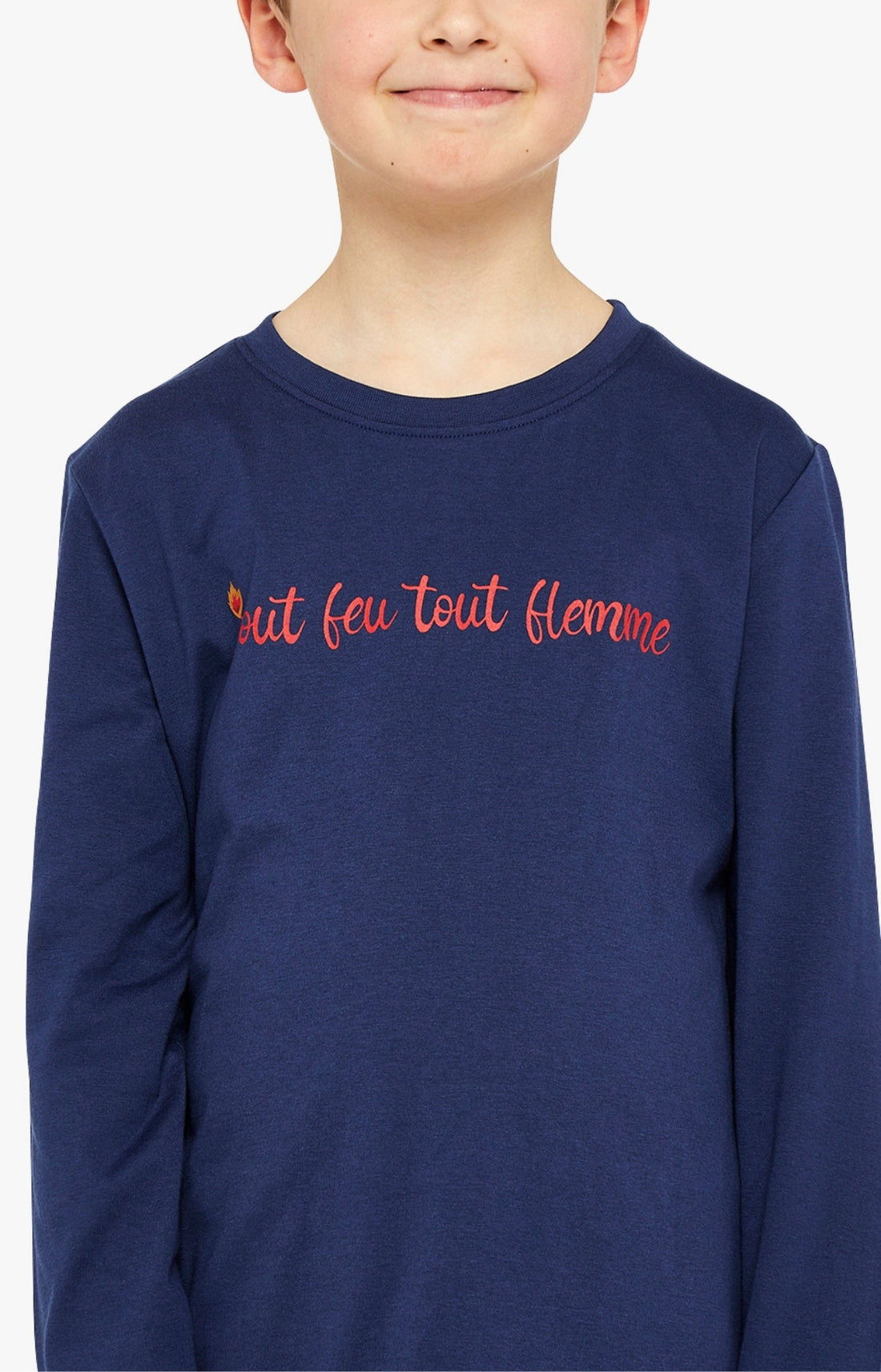 Pyjama long Enfant On Fire Marine 2