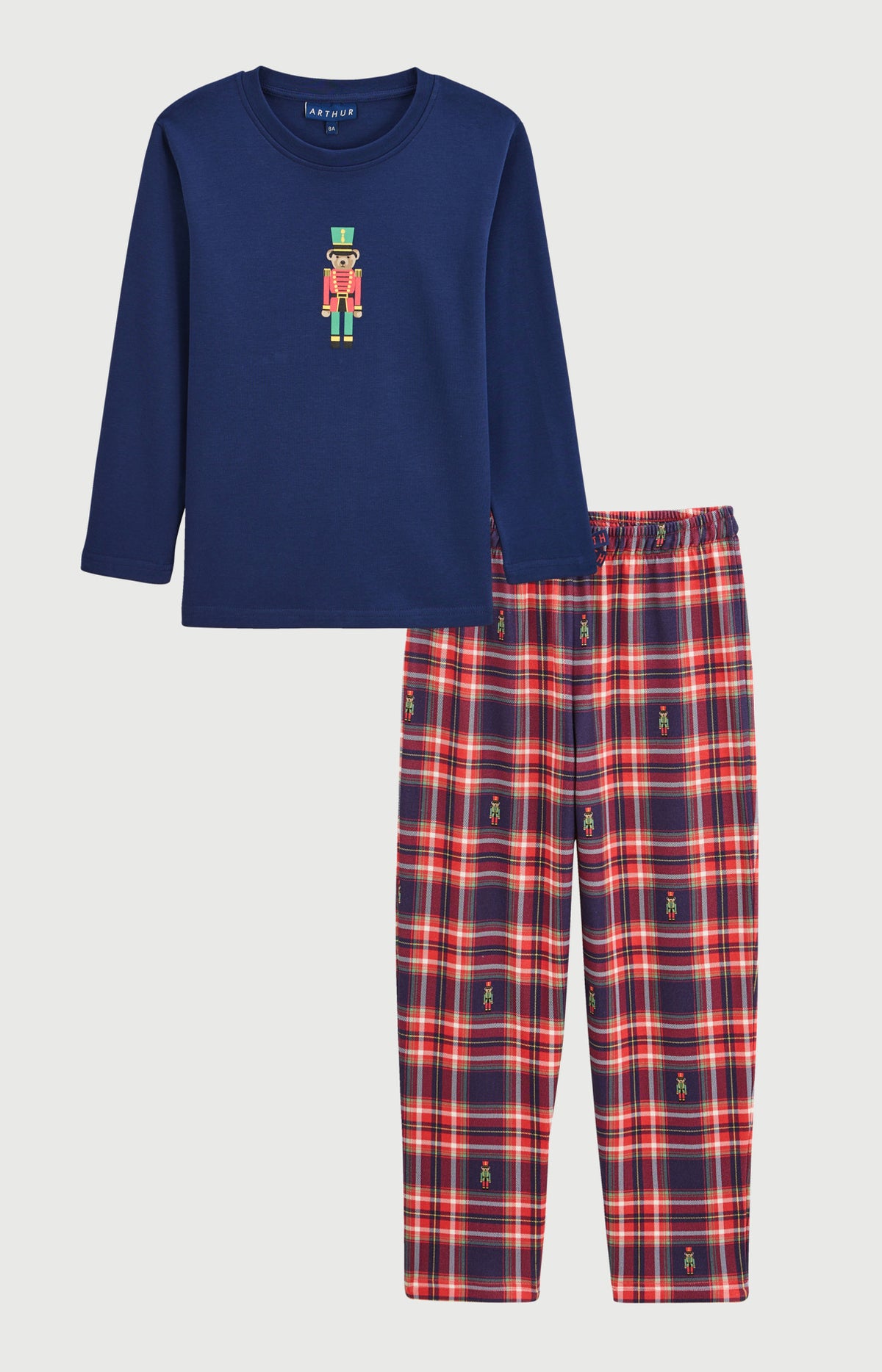 Pyjama enfant en jersey de coton épais - Léon