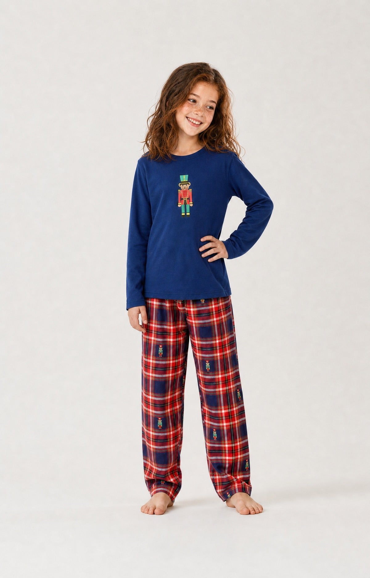 Pyjama enfant en jersey de coton épais - Léon
