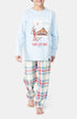 Pyjama long Femme Thé Lit Ski Blanc et Ivoire 1