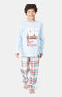 Pyjama long Femme Thé Lit Ski Blanc et Ivoire 1