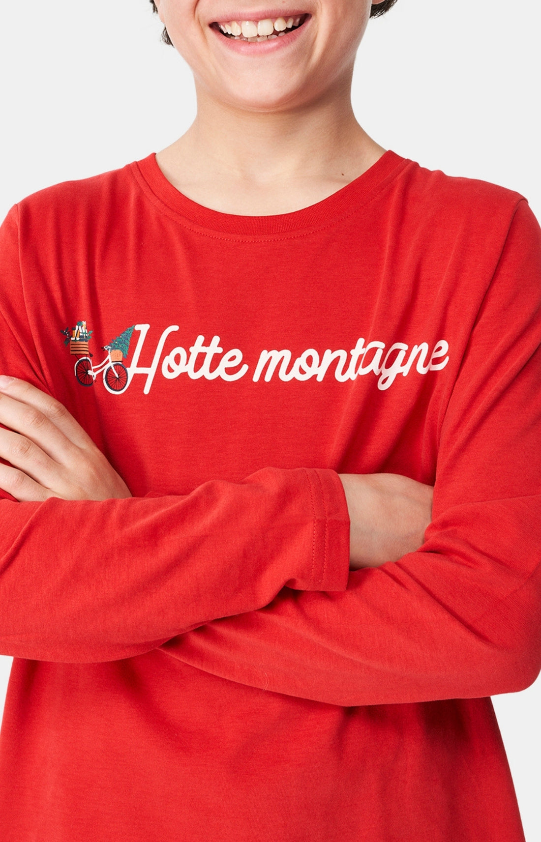 Pyjama long Femme Hotte Montagne Blanc et Ivoire 2