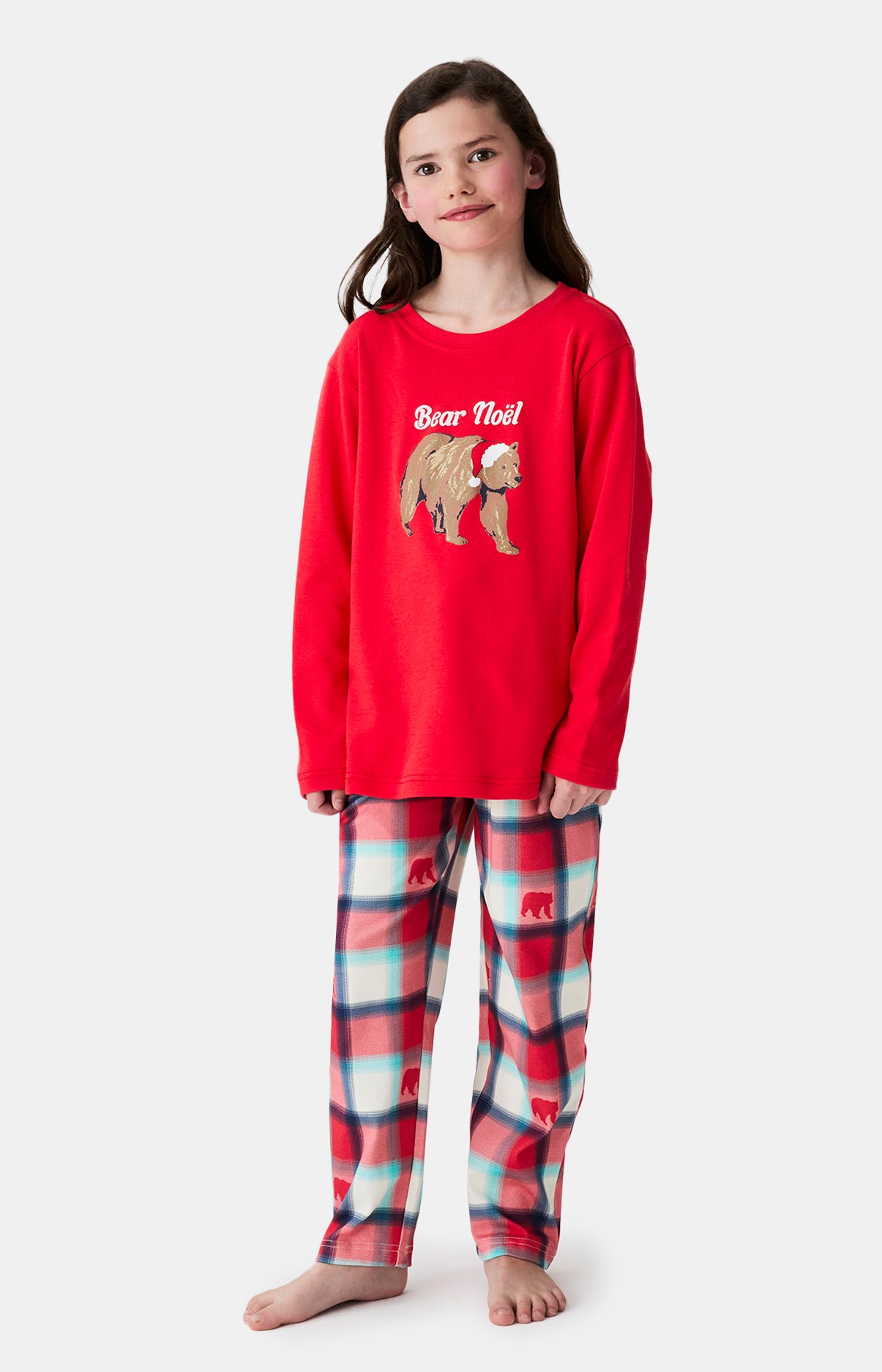 Pyjamas Enfant Bear Noël ROUGE 4