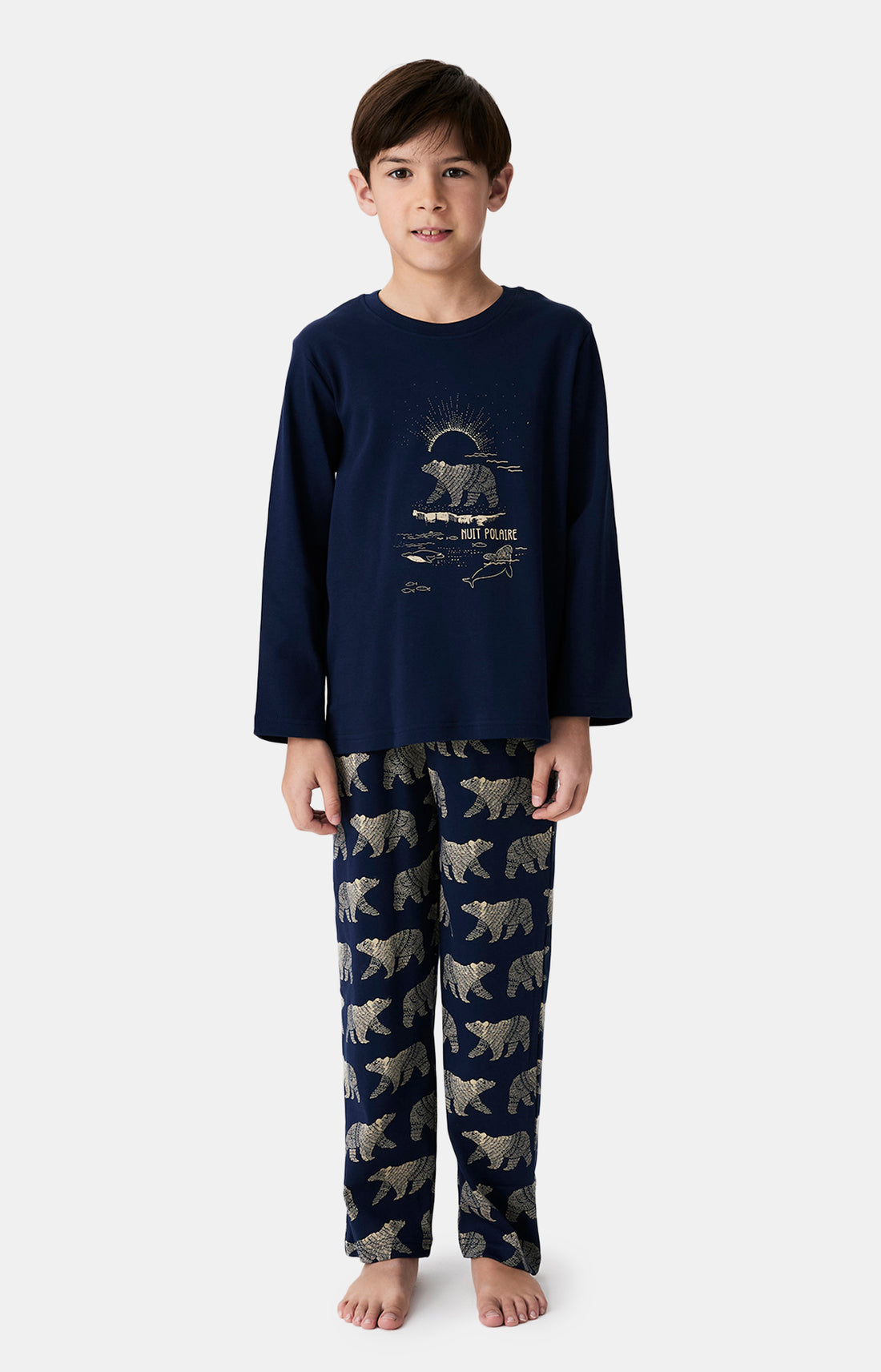 Pyjamas Enfant Nuit Polaire MARINE 5