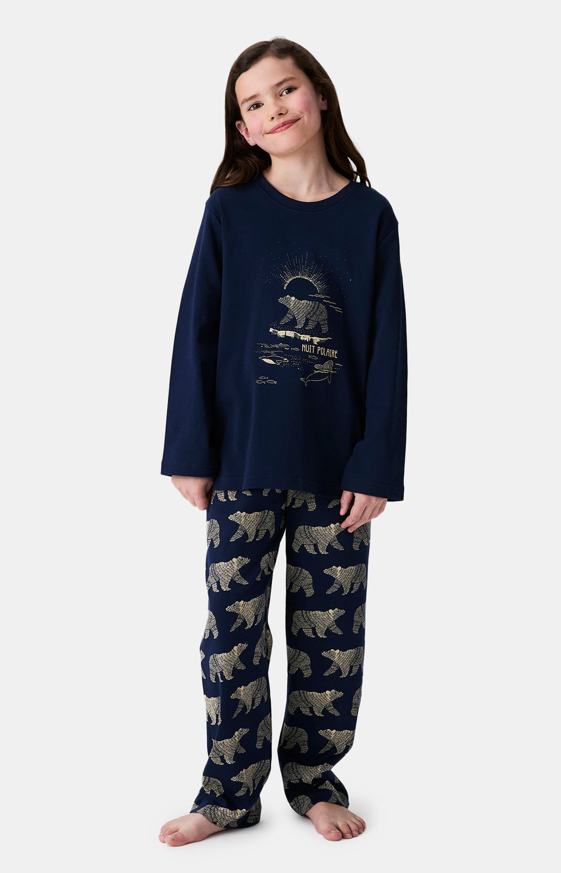 Pyjamas Enfant Nuit Polaire MARINE 1