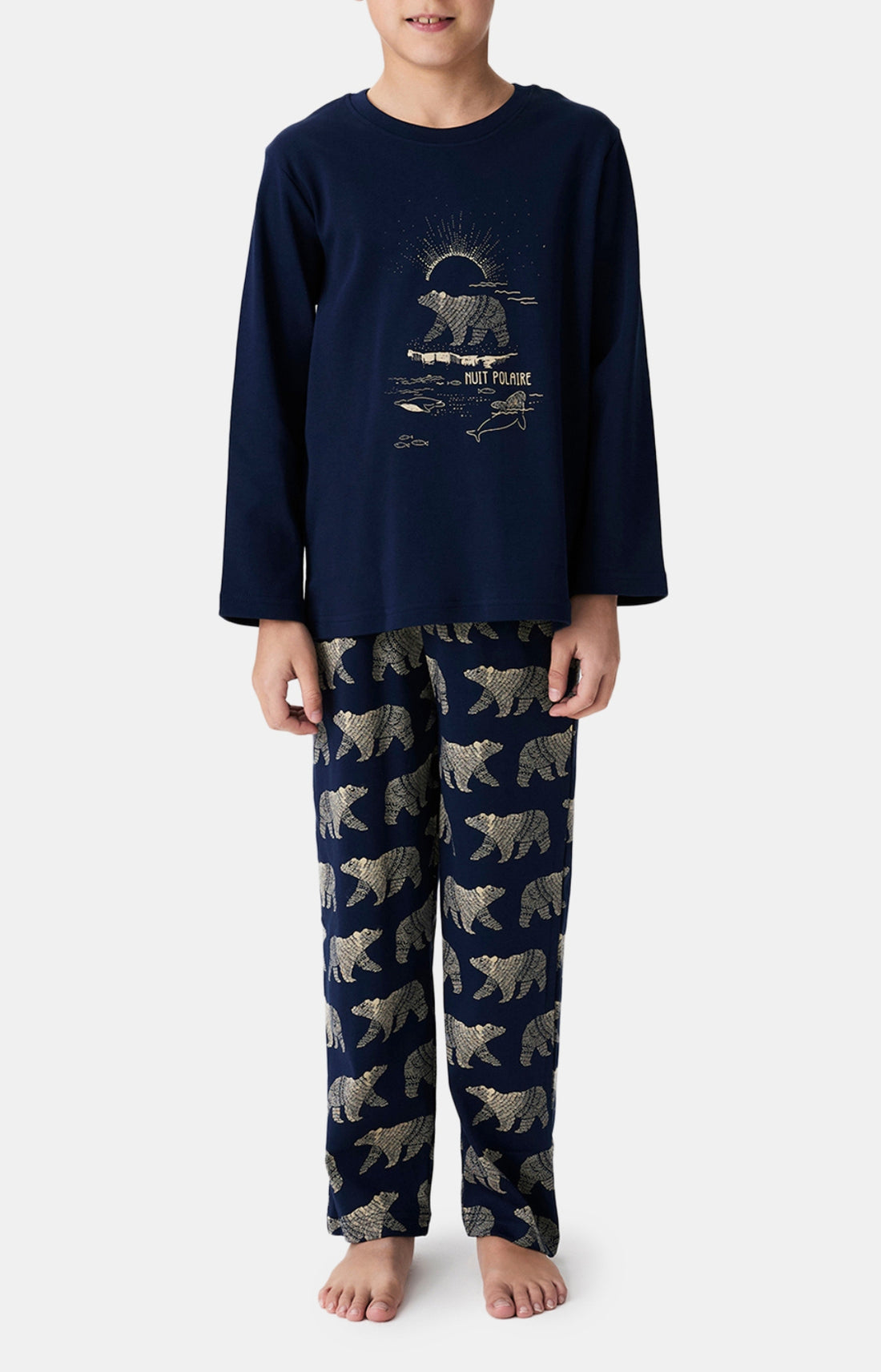 Pyjamas Enfant Nuit Polaire MARINE 2