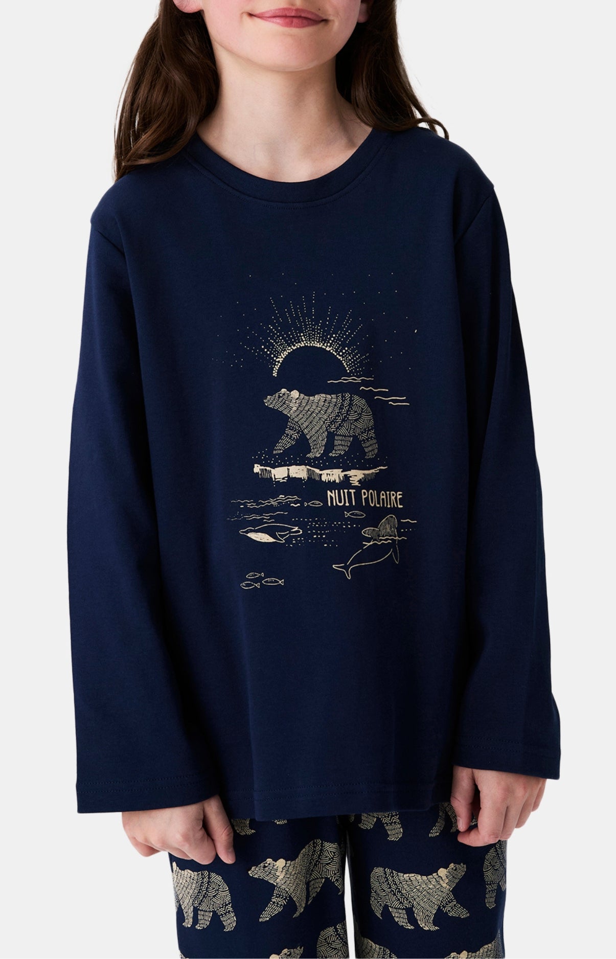 Pyjamas Enfant Nuit Polaire MARINE 4