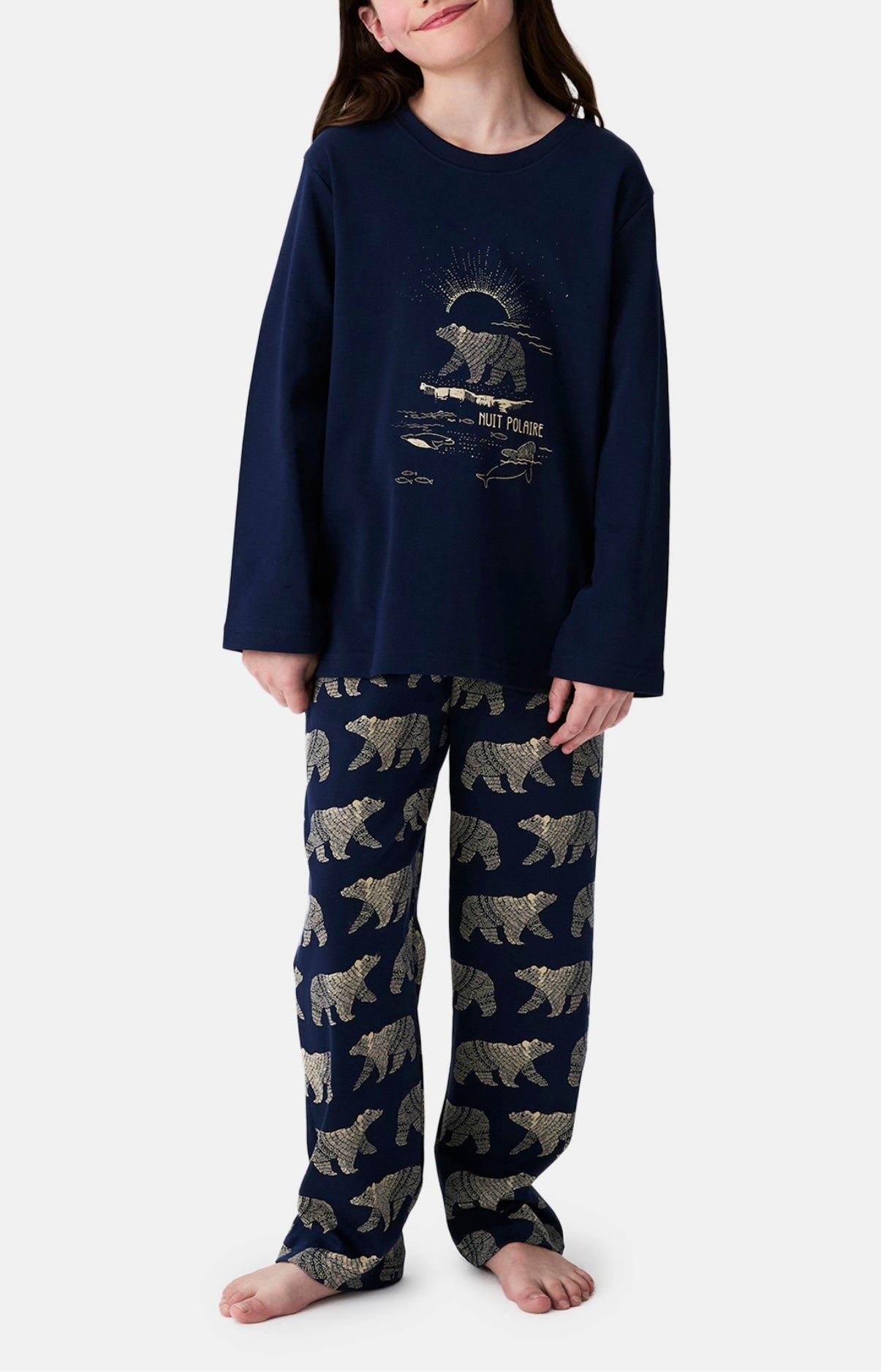 Pyjamas Enfant Nuit Polaire MARINE 1