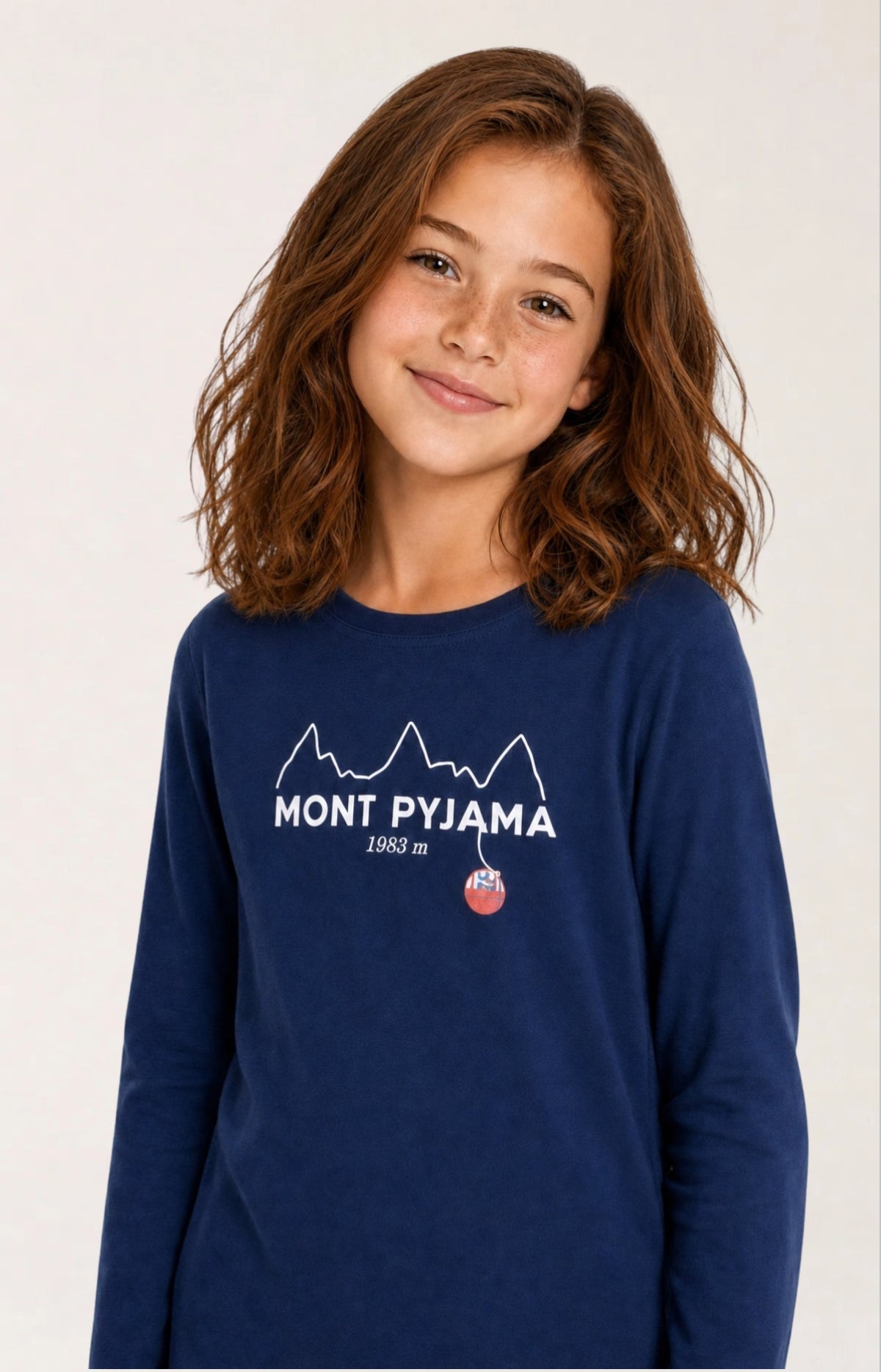 Pyjama enfant en jersey de coton épais - Rêves au sommet