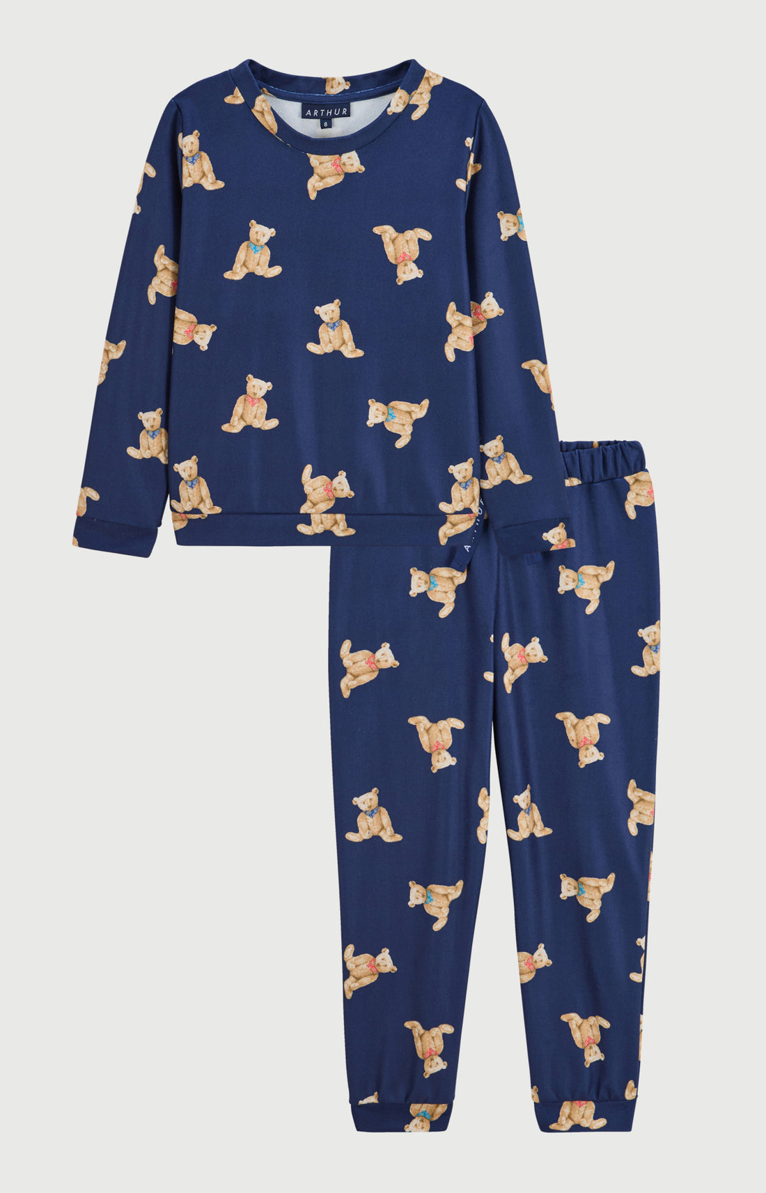 Pyjama enfant en micropolaire - Old Teddy Marine