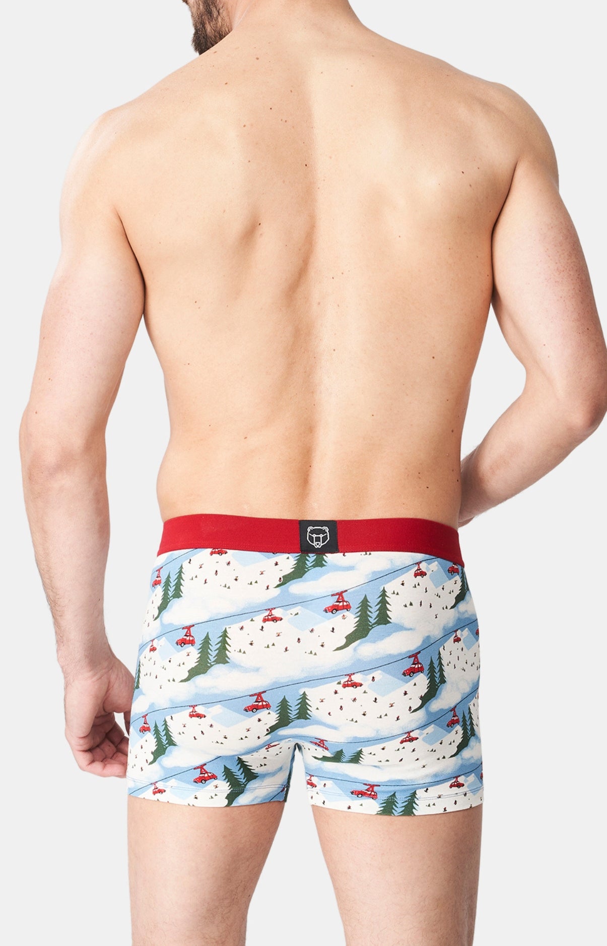 Boxer Homme 2CV des Homme montagnes Blanc et Ivoire 5