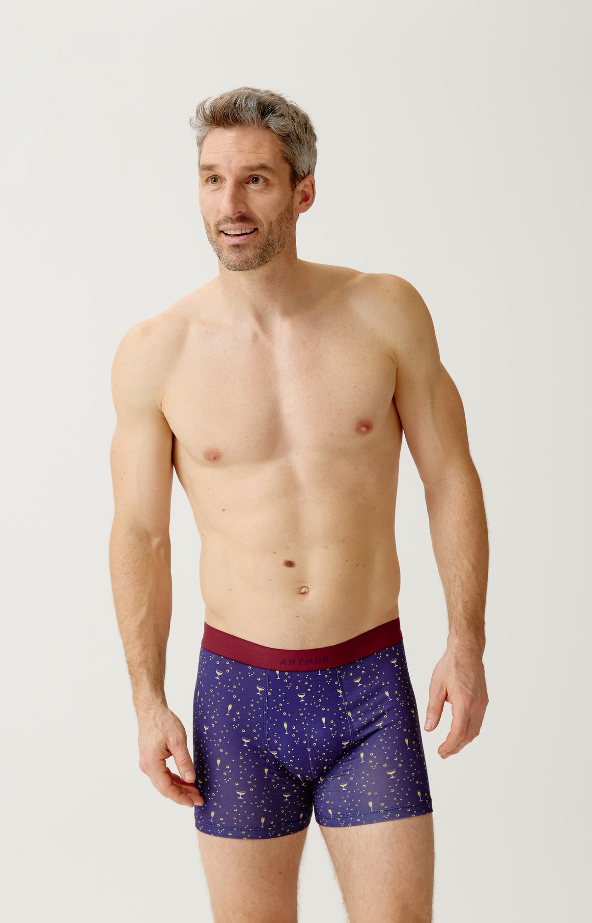 Boxer en jersey de coton - Champagne