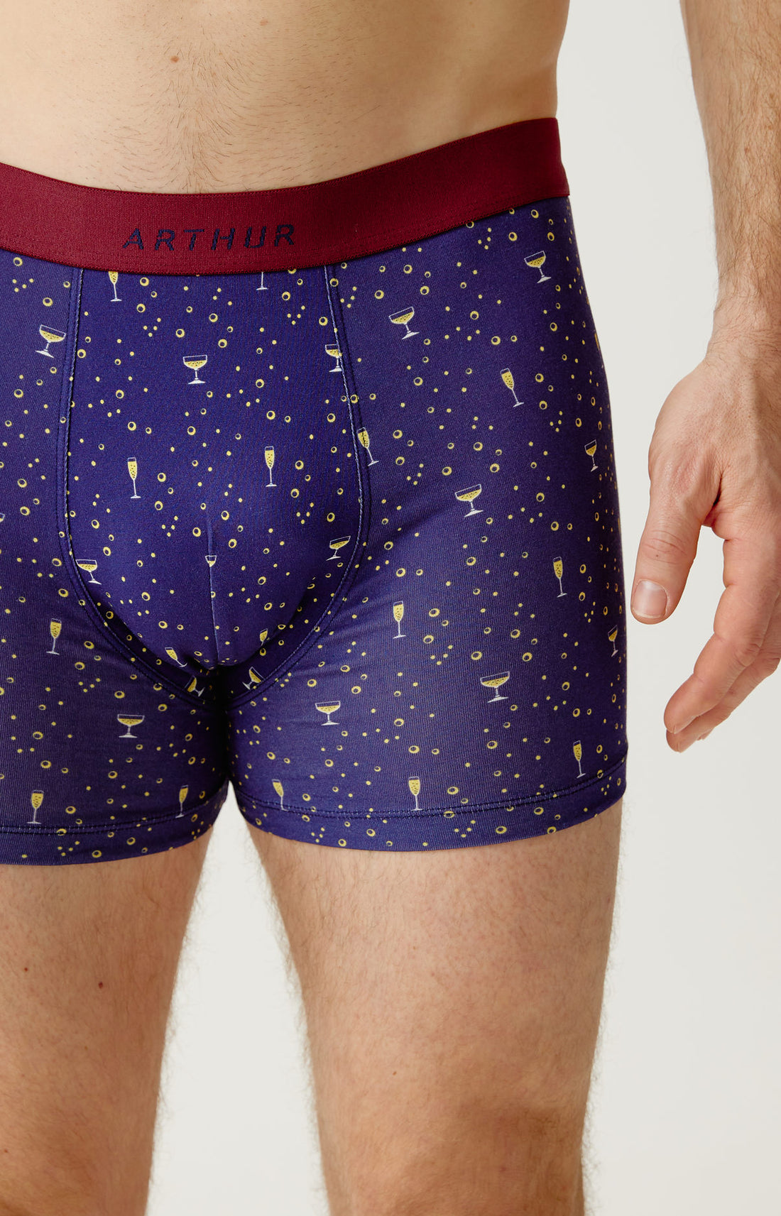 Boxer en jersey de coton - Champagne