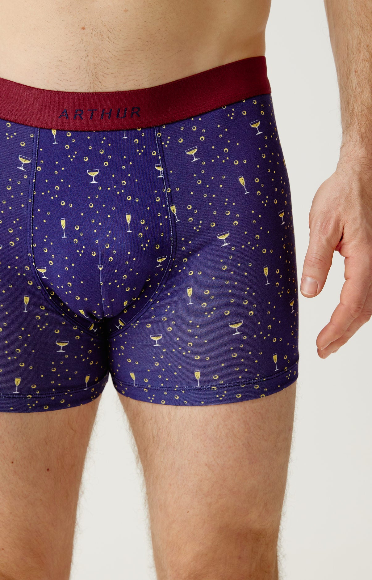 Boxer en jersey de coton - Champagne