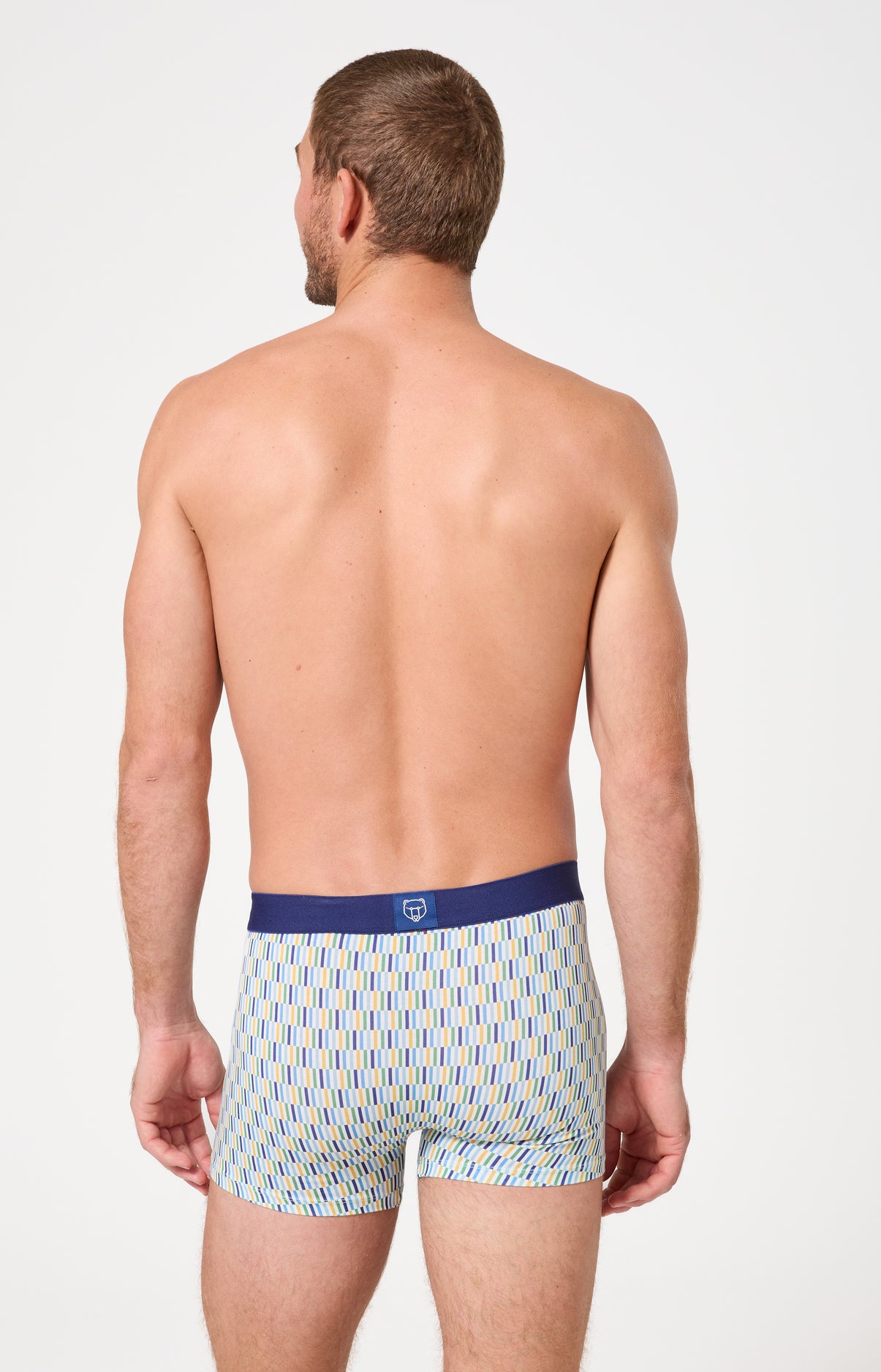 Boxer homme Décalé Imprimé rayures géométriques multicolores 6