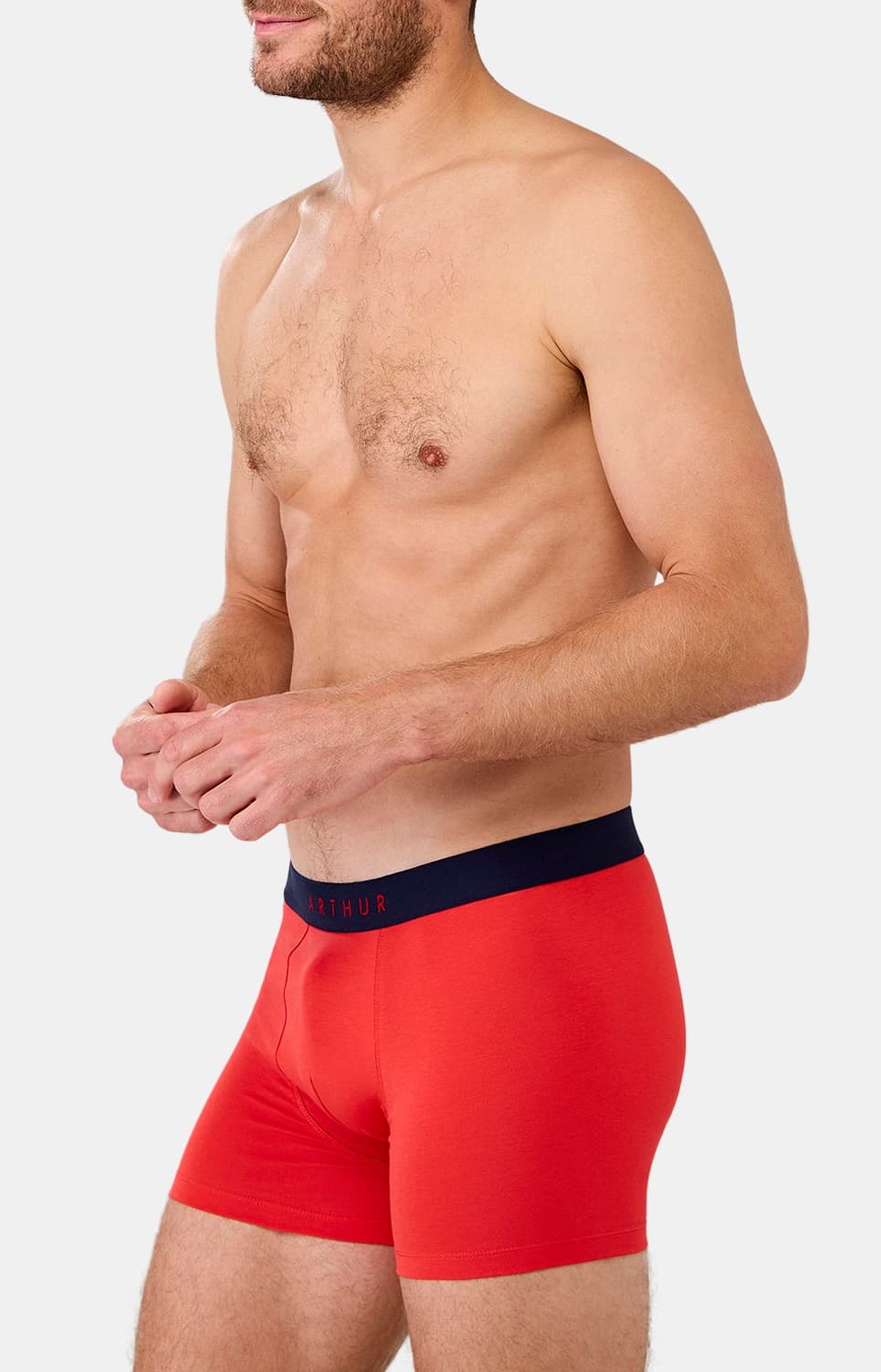 Boxer coton - Rouge 4