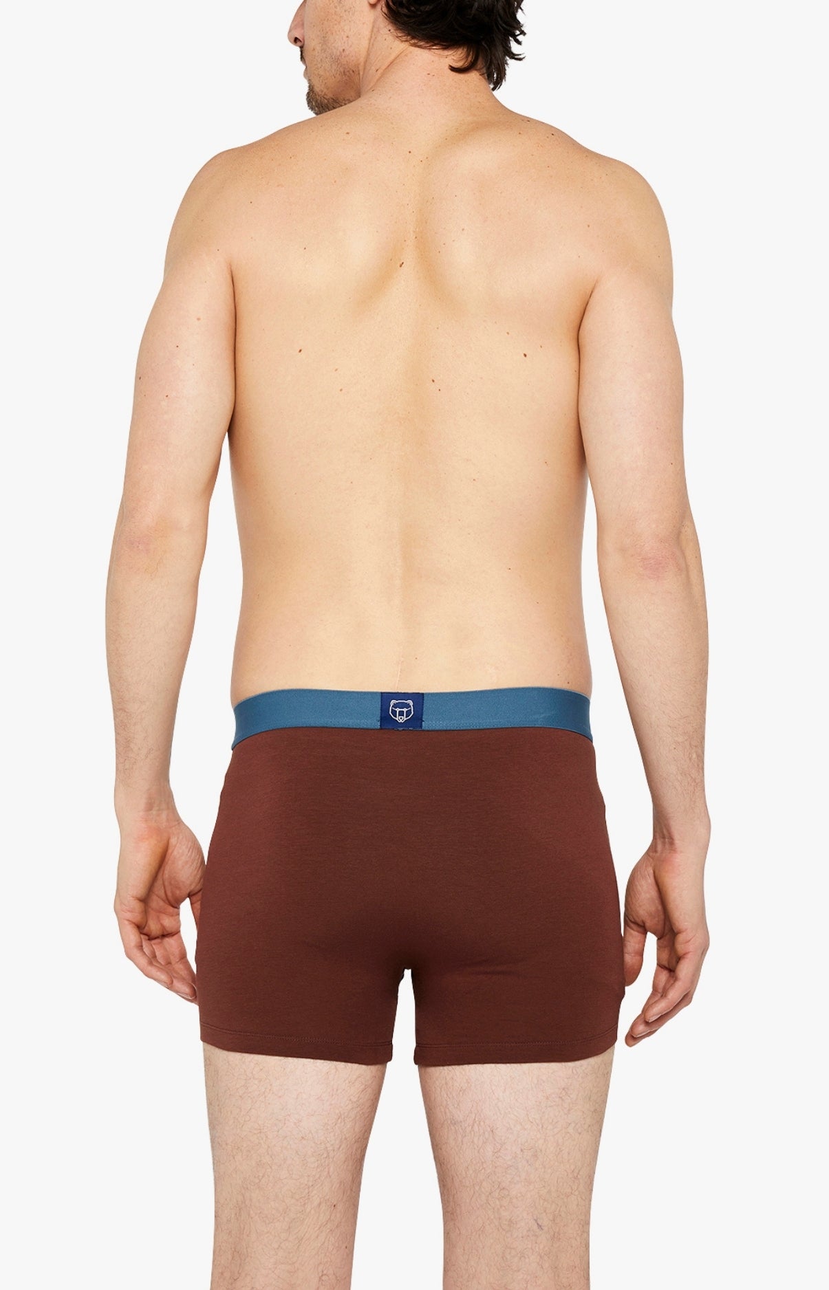 Boxer Homme Coton Chocolat Beige et Marron 5