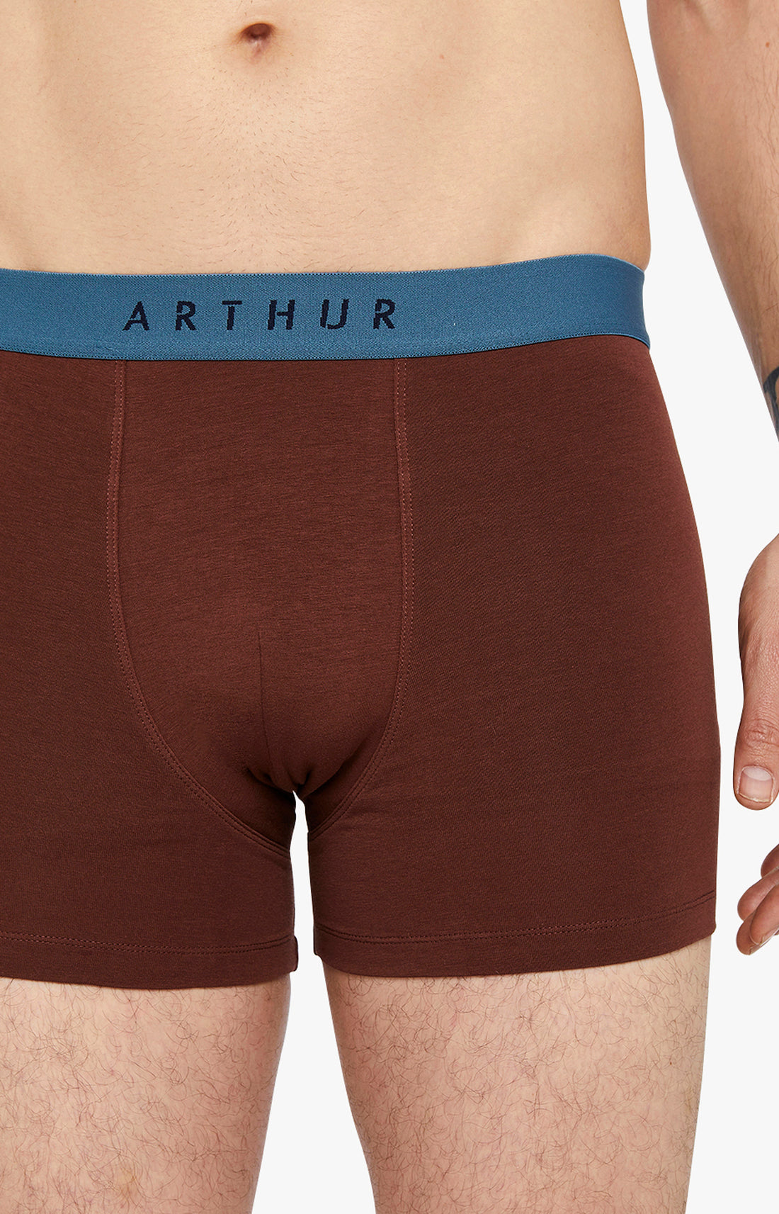 Boxer Homme Coton Chocolat Beige et Marron 2